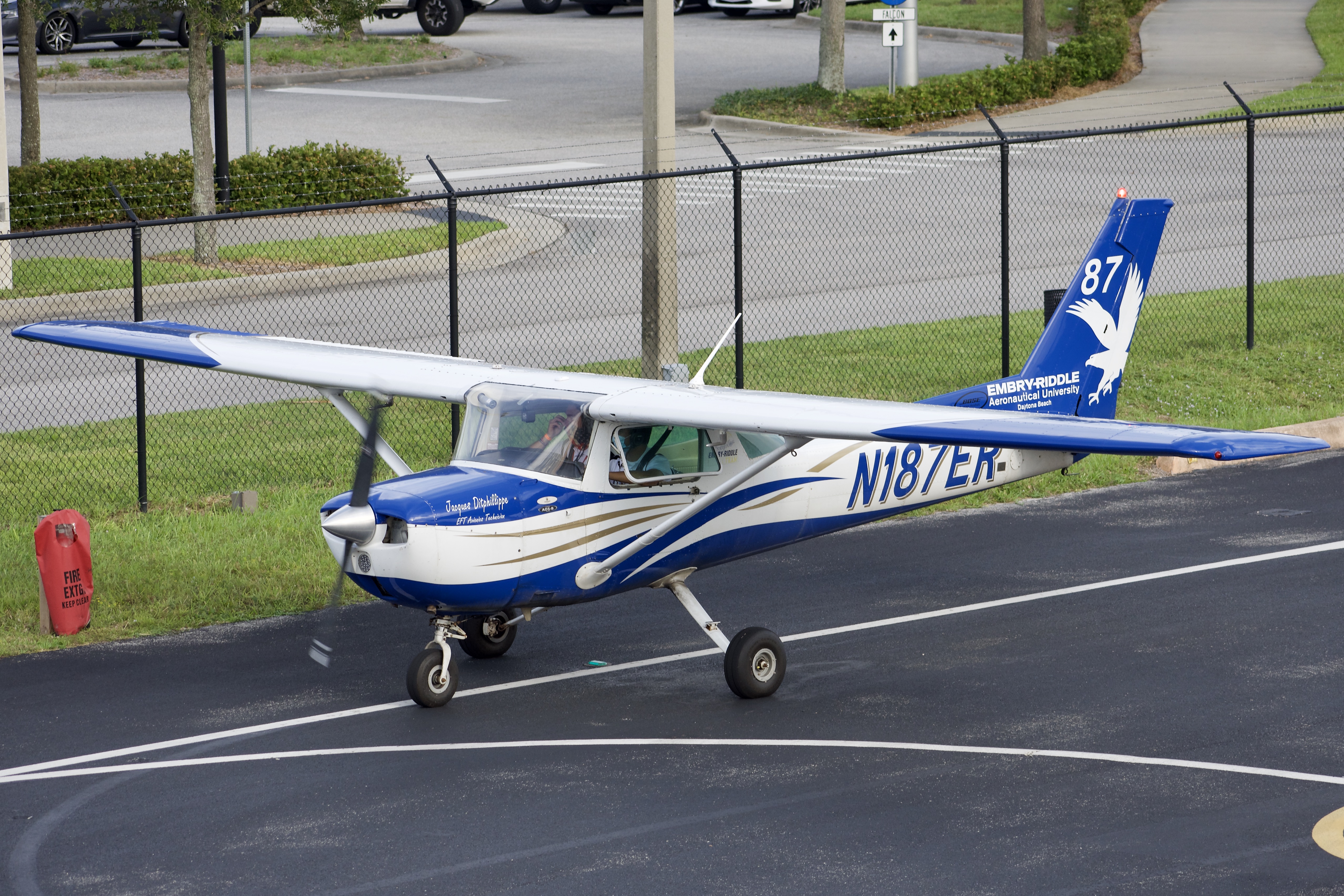 Full size: Embry-Riddle Aeronautical University Cessna 172 N187ER at Daytona Beach International Airport