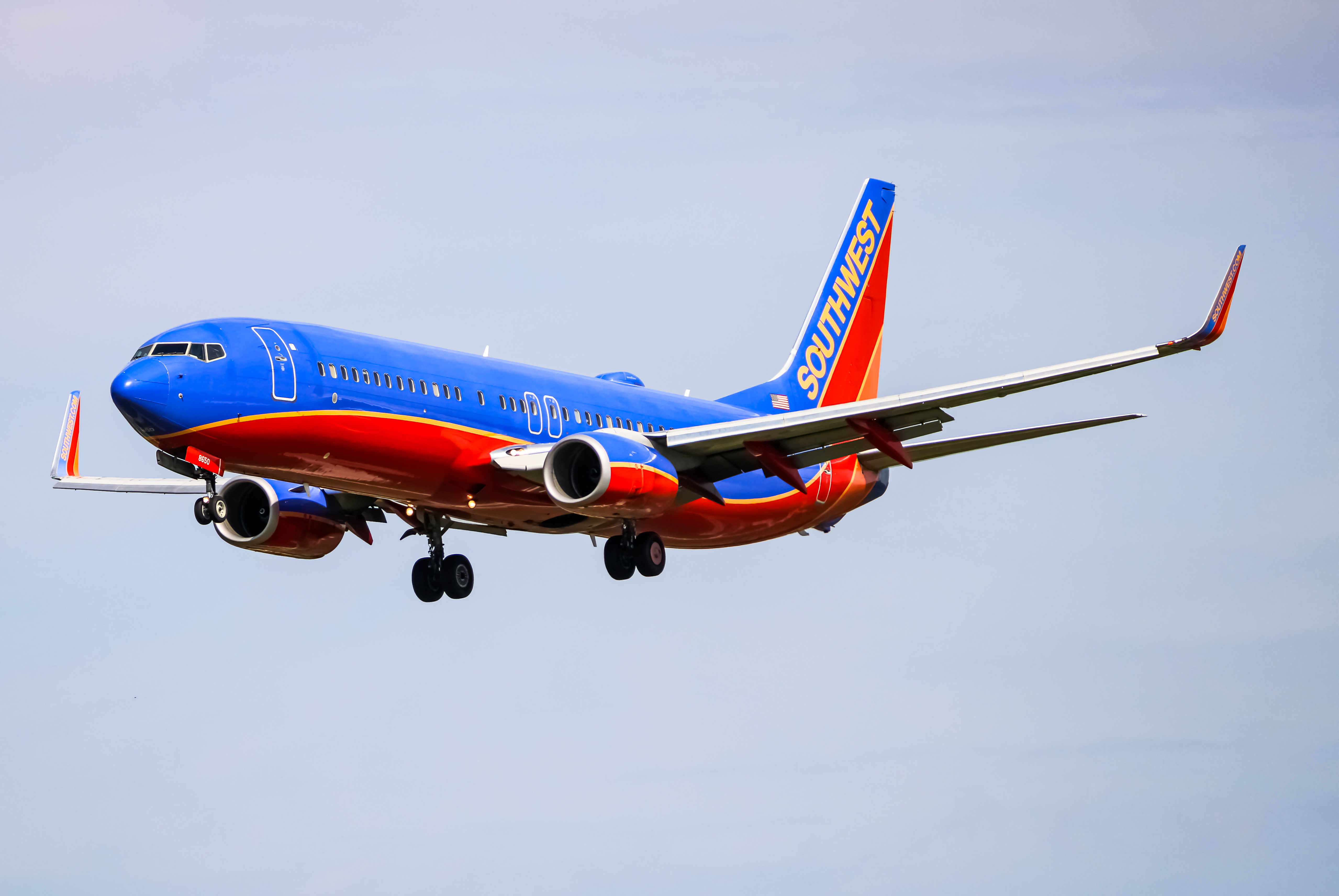 Full size: Southwest Airlines Boeing 737-800 N8650F at Baltimore/Washington International Thurgood Marshall Airport