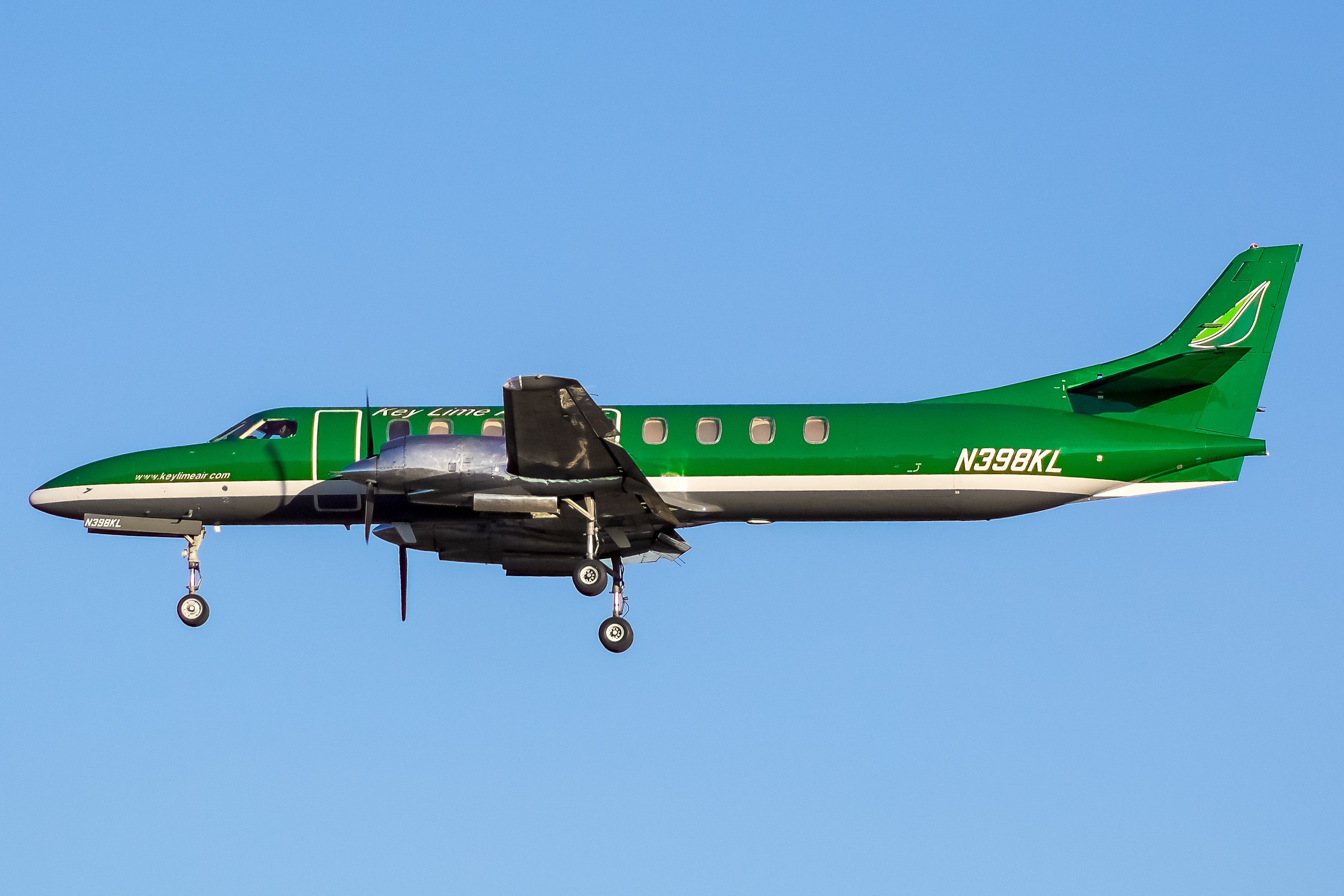 Full size: Key Lime Air Fairchild C-26 Metroliner N398KL at General Mitchell International Airport