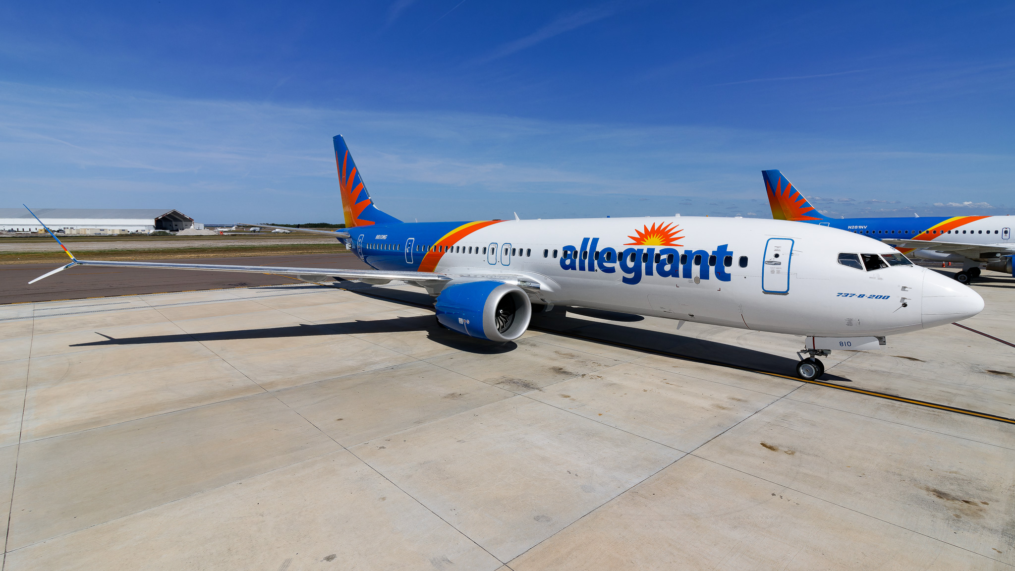 Full size: Allegiant Air Boeing 737 MAX 8-200 N810MG at St. Petersburg Clearwater International Airport
