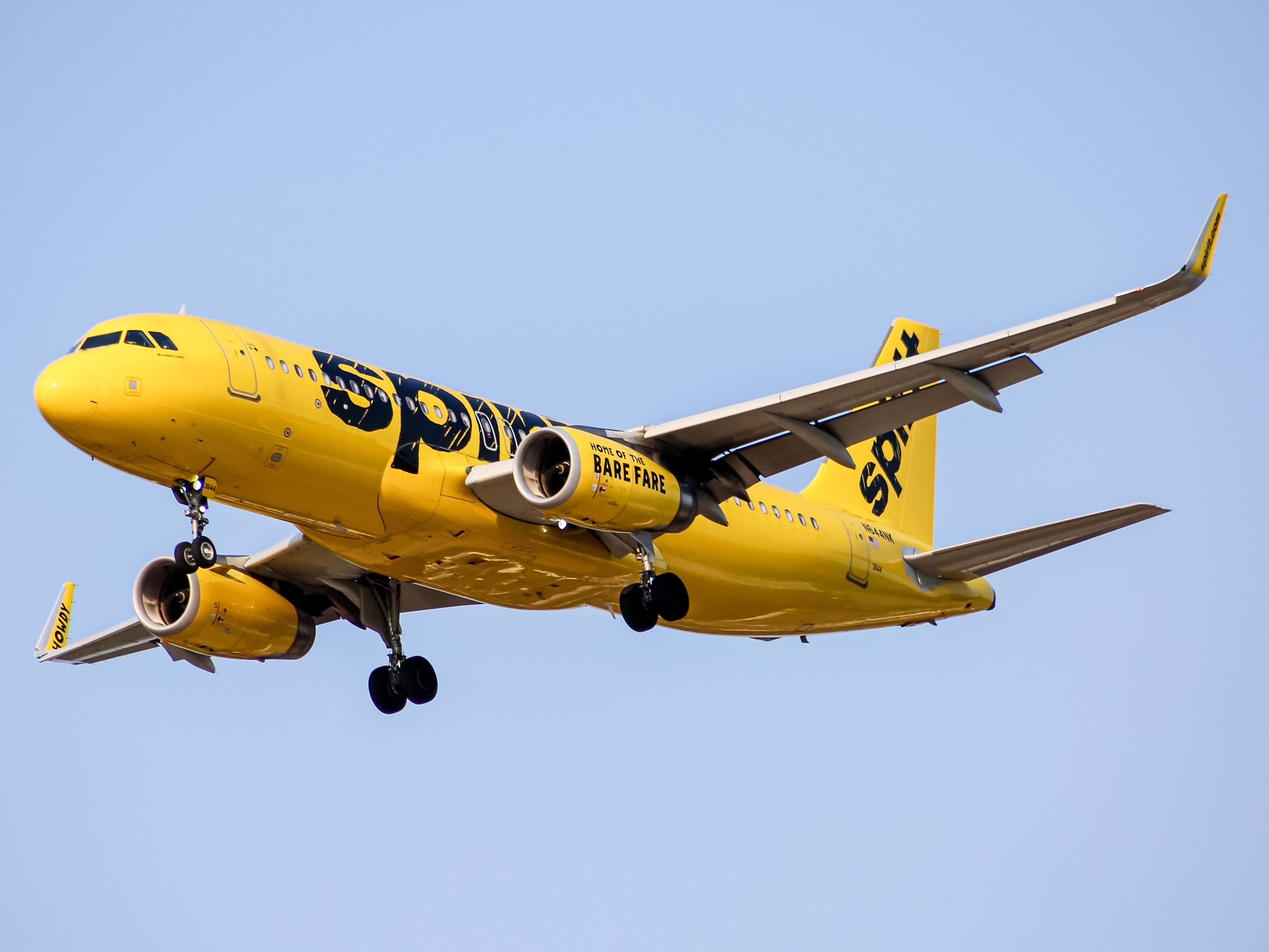 Full size: Spirit Airlines Airbus A320 N644NK at Baltimore/Washington International Thurgood Marshall Airport
