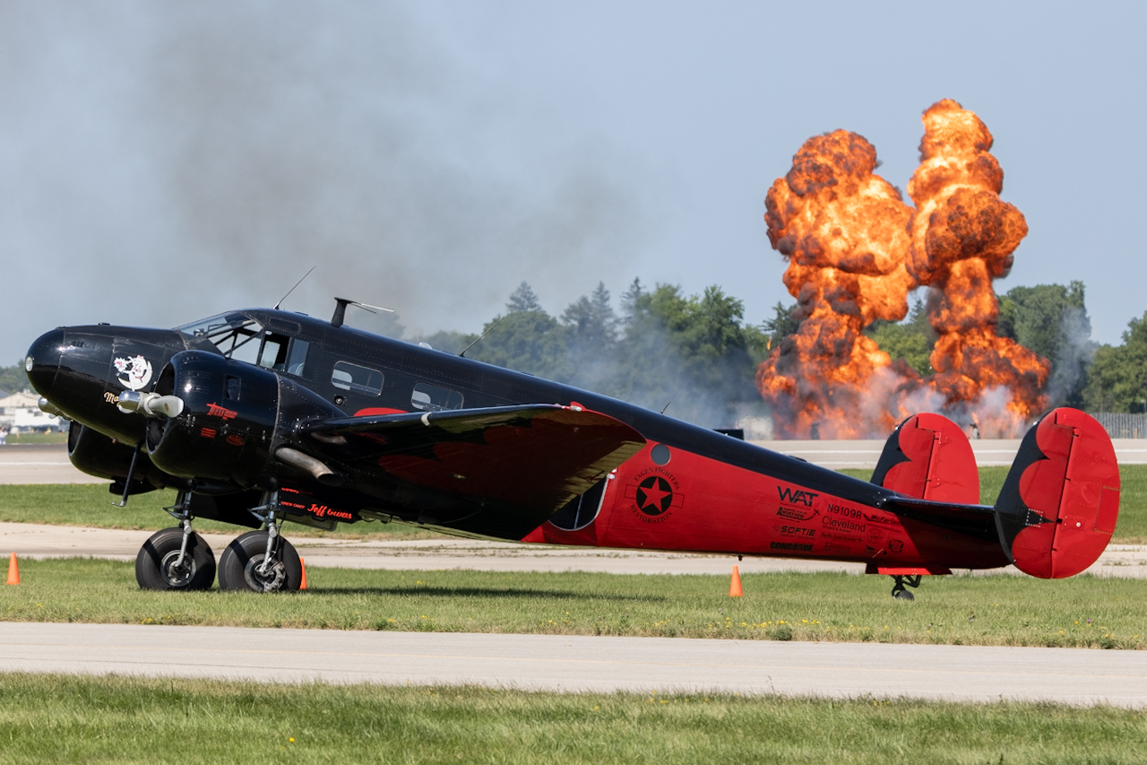 Full size: PRIVATE Beech C18S N9109R at Wittman Regional Airport