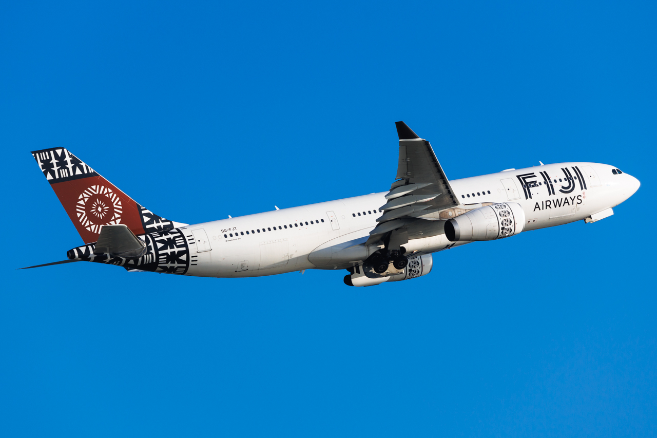 Full size: Fiji Airways Airbus A330-200 DQ-FJT at Hong Kong International Airport