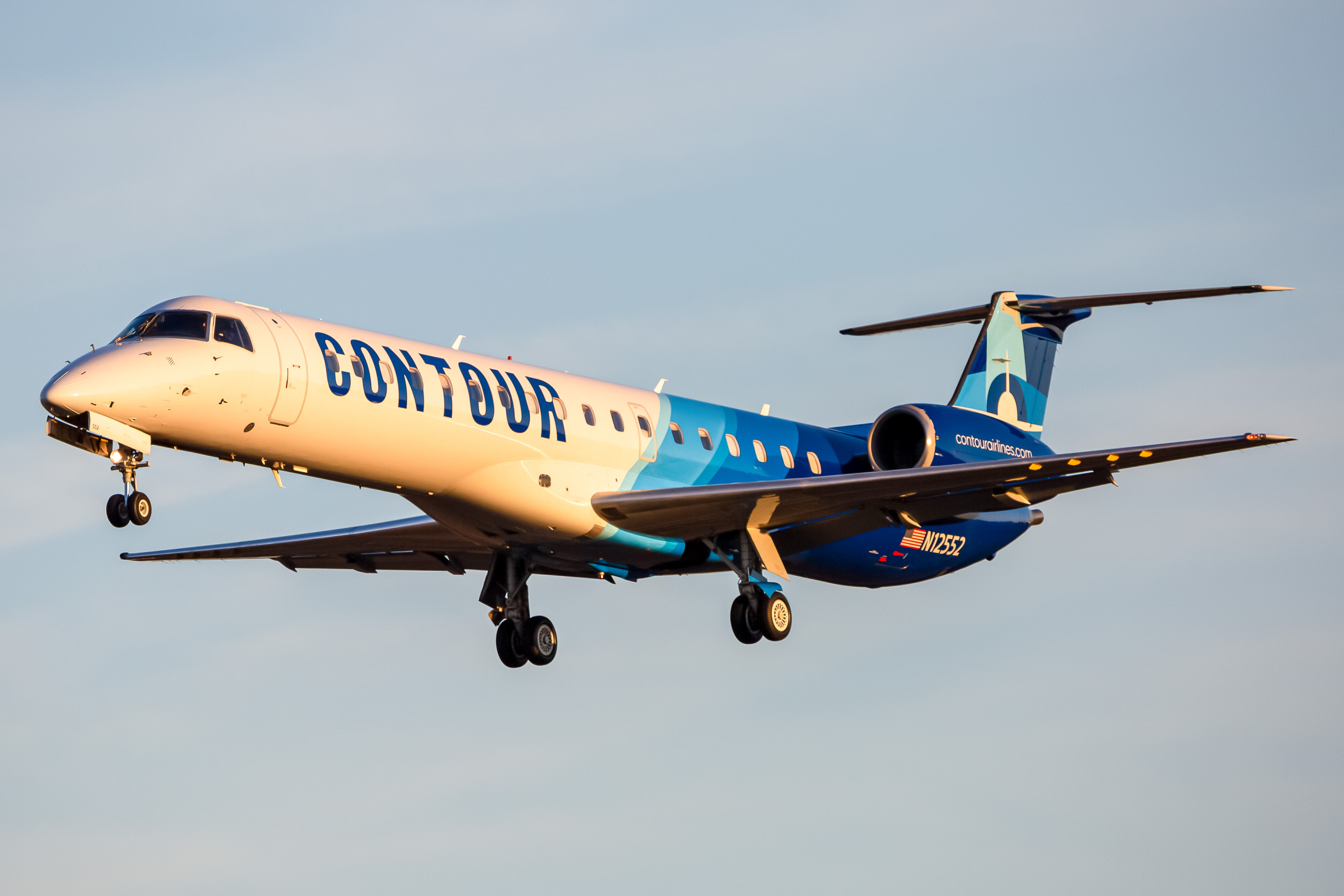 Full size: Contour Aviation Embraer E145 N12552 at Baltimore/Washington International Thurgood Marshall Airport