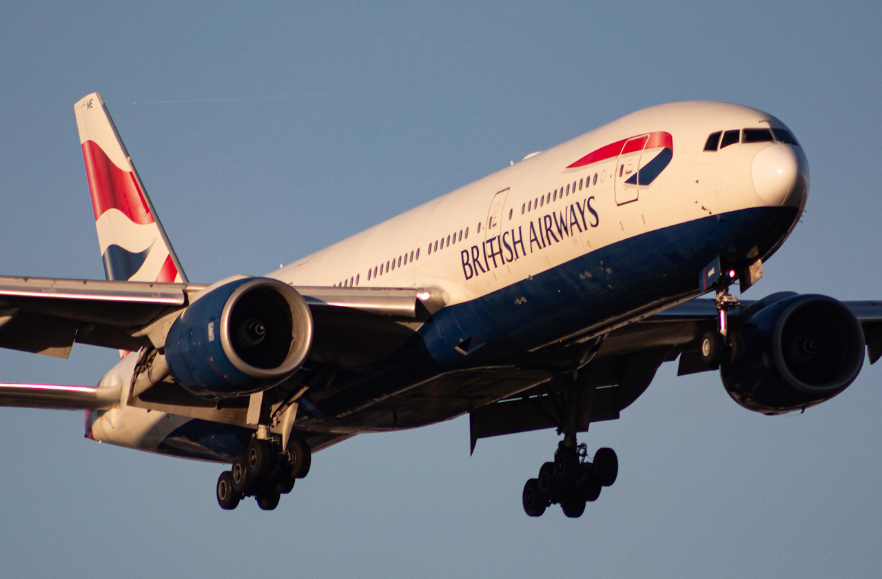 Full size: British Airways Boeing 777-200ER G-YMME at Tampa International Airport