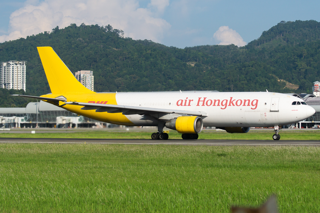 Full size: DHL Airbus A300-600 B-LND at Penang International Airport