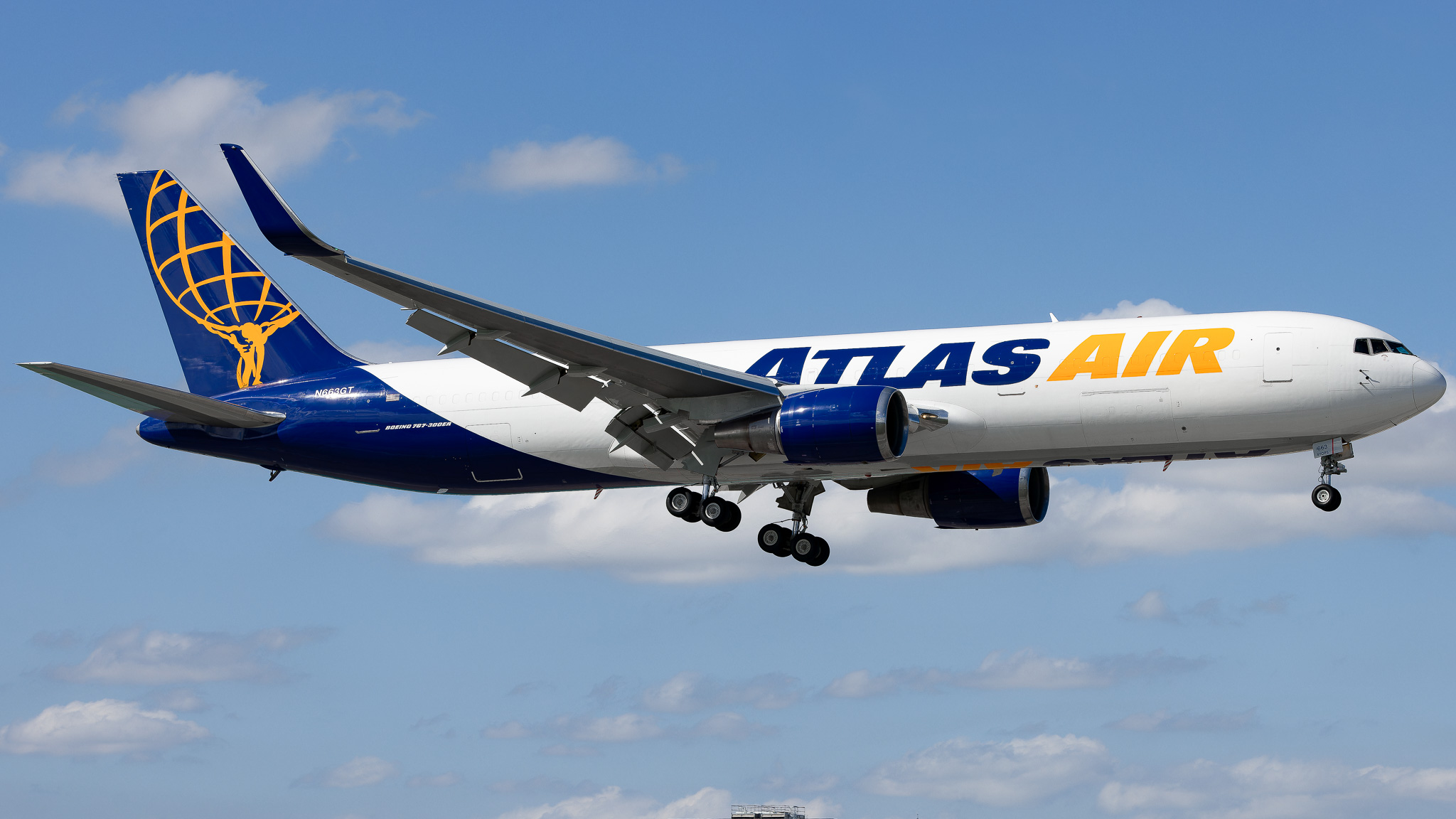 Full size: Atlas Air Boeing 767-300F N663GT at Miami International Airport