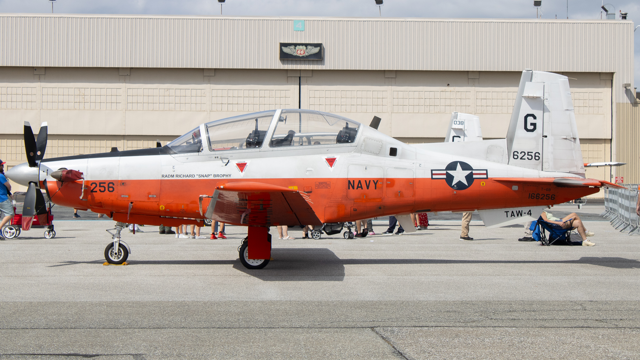 Full size: USN - United States Navy Beechcraft T-6 Texan II 166256 at Martin State Airport