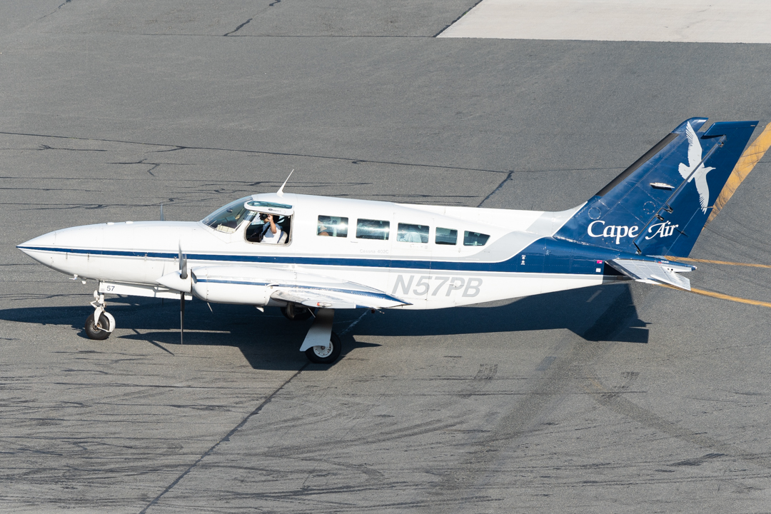 Full size: Cape Air Cessna 402 N57PB at General Edward Lawrence Logan International Airport