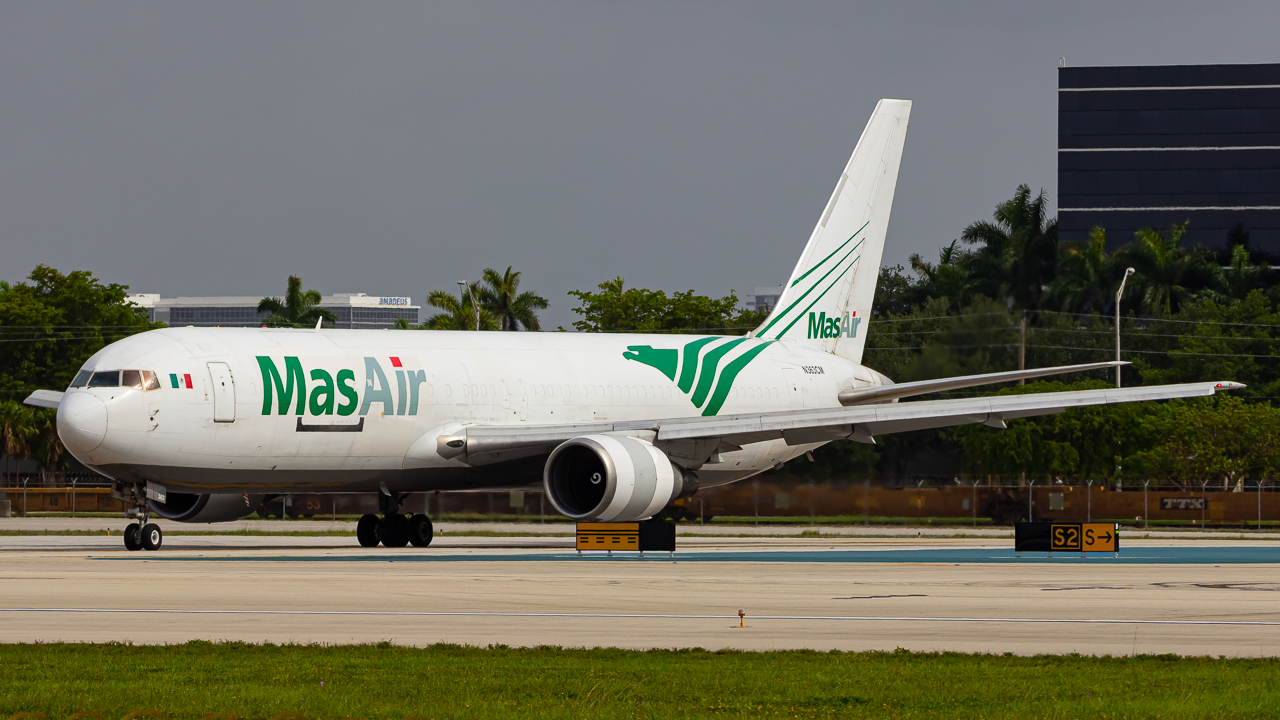 Full size: MasAir Boeing 767-300F N363CM at Miami International Airport