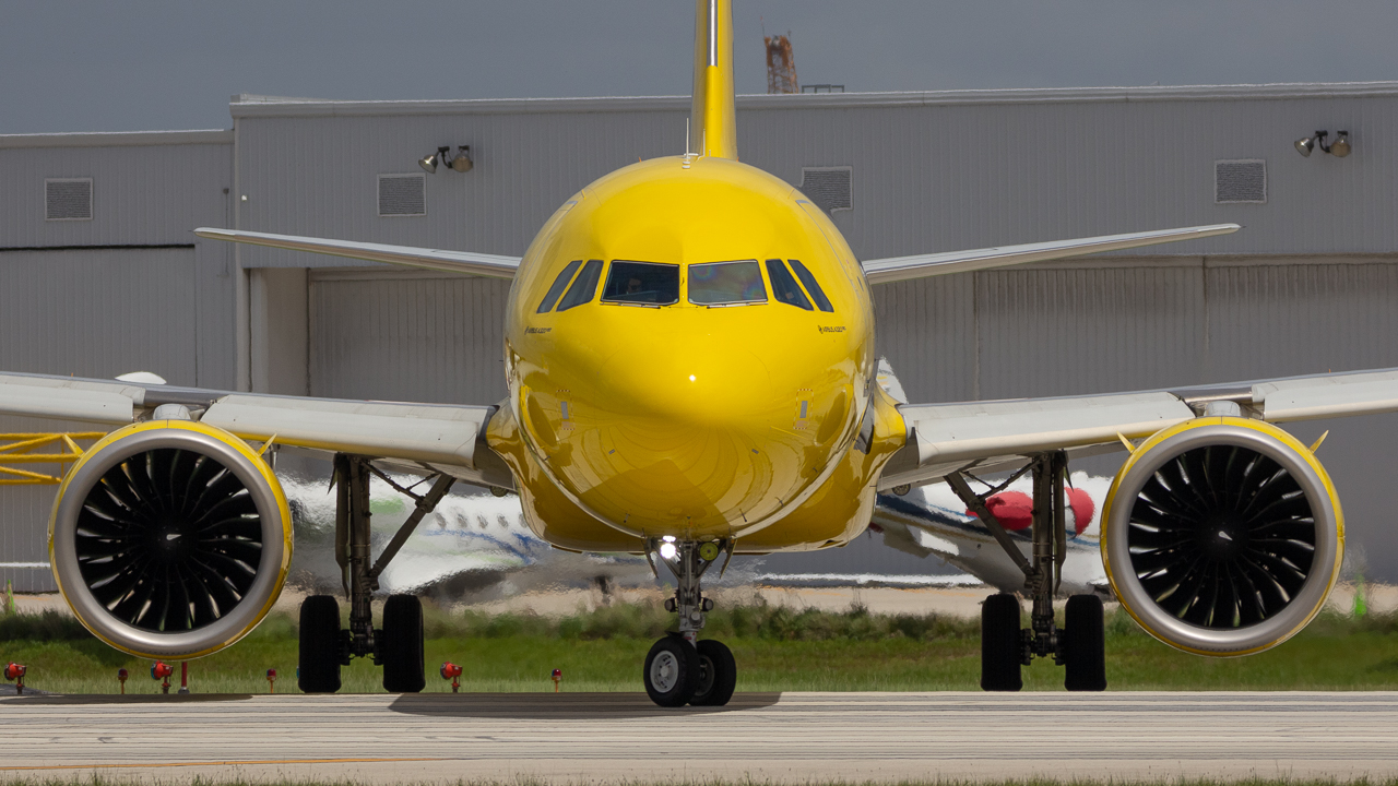 Full size: Spirit Airlines Airbus A320NEO N910NK at Fort Lauderdale/Hollywood International Airport