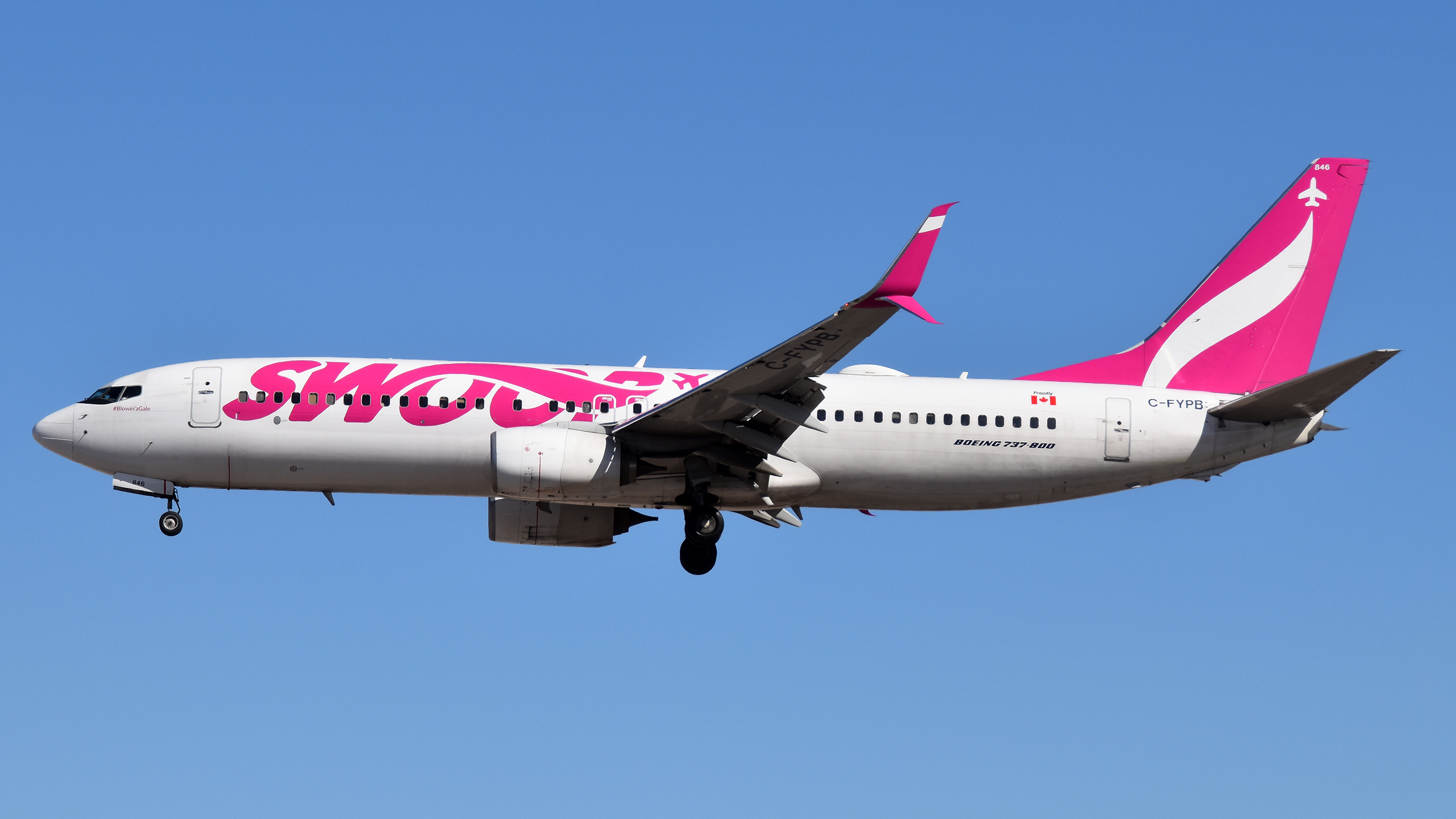 Full size: Swoop Boeing 737-800 C-FYPB at Harry Reid International Airport