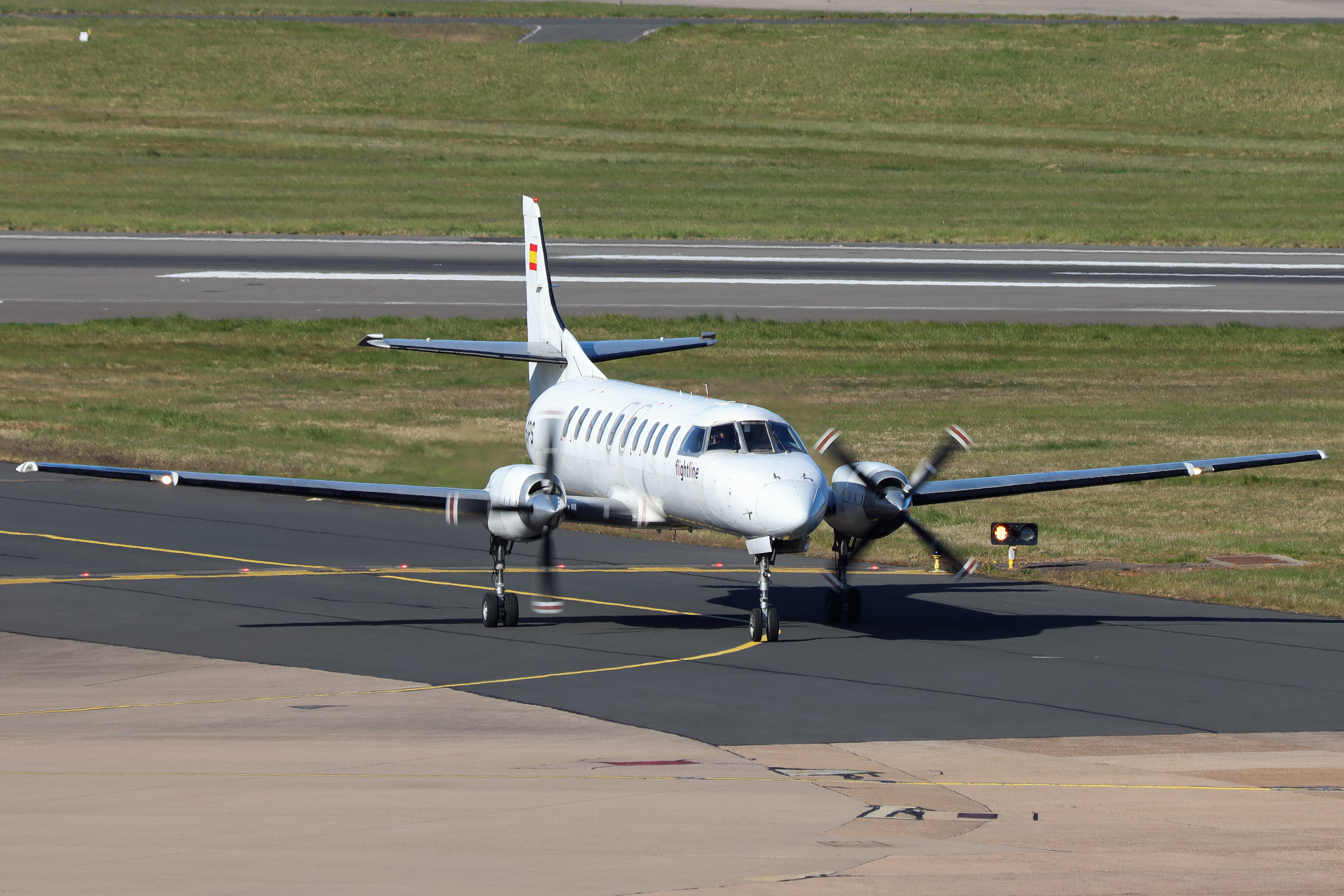 Full size: Flightline Swearingen SA227-AC Metro III EC-GPS at Birmingham Airport