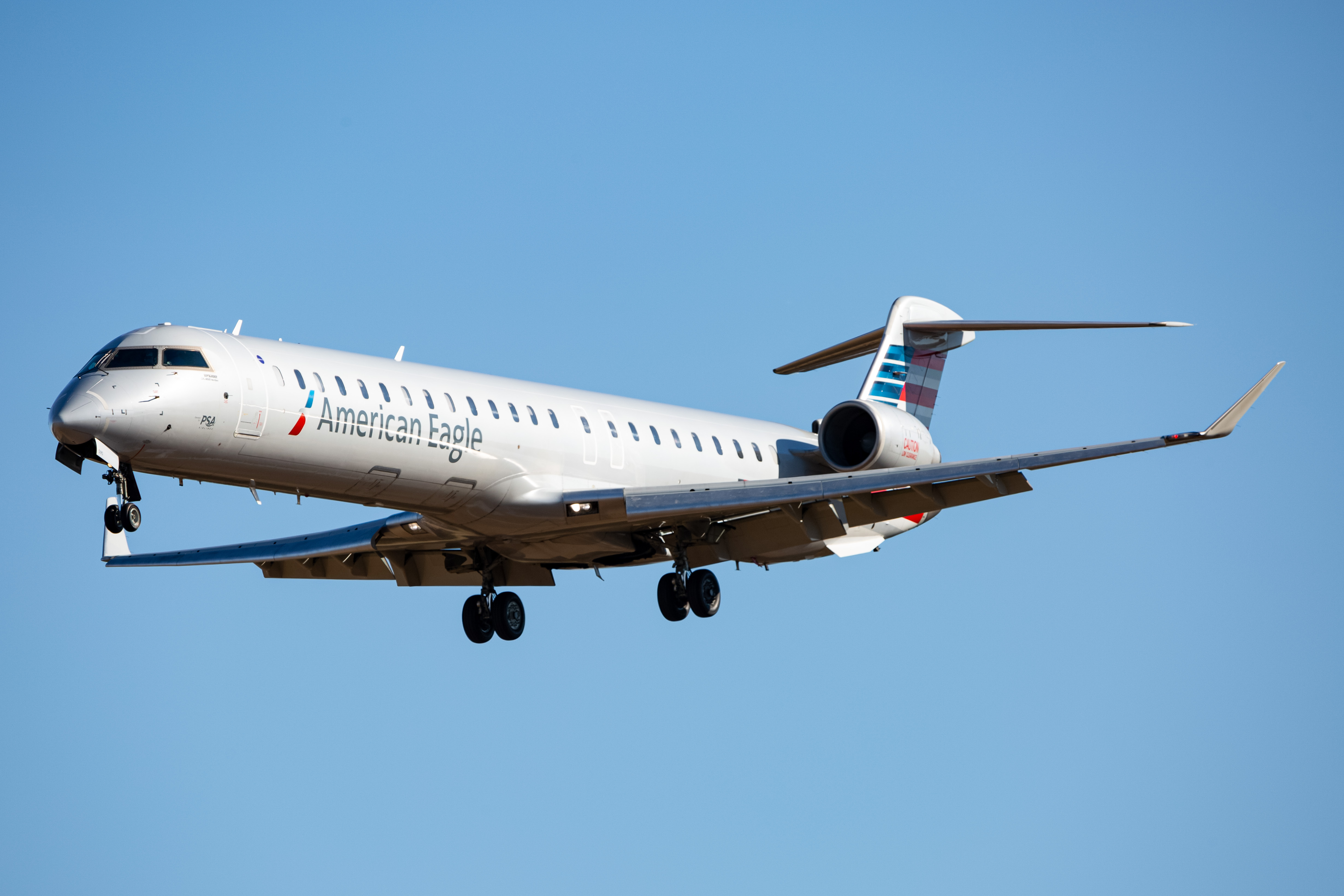 Full size: PSA Airlines Mitsubishi CRJ-900 N595NN at Baltimore/Washington International Thurgood Marshall Airport
