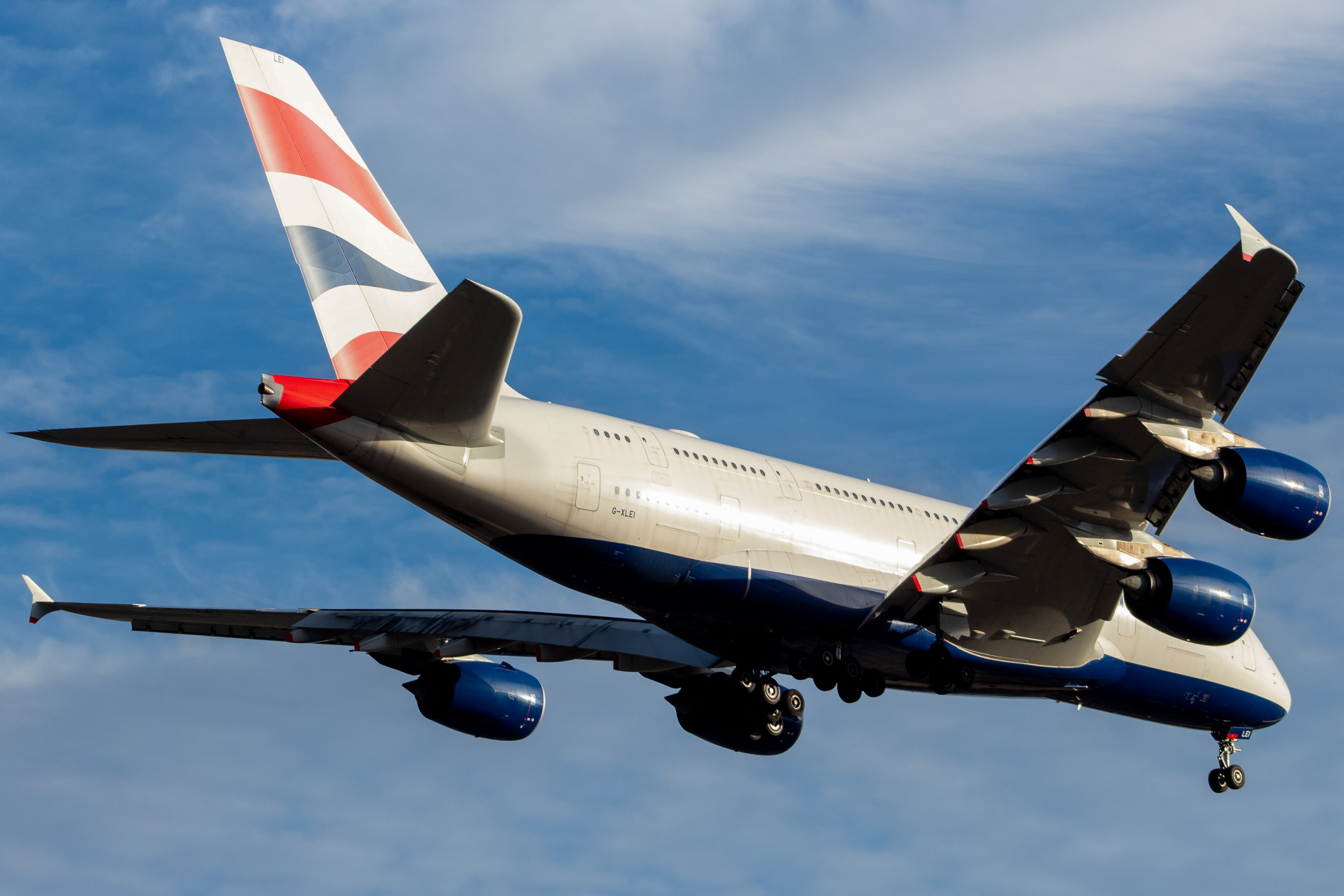 Full size: British Airways Airbus A380-800 G-XLEI at Washington Dulles International Airport