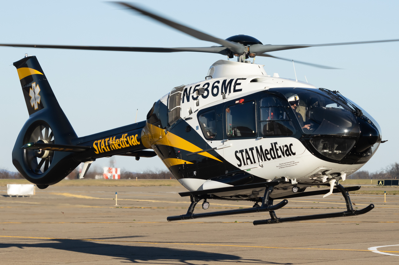 Full size: STAT MedEvac Airbus H135 N536ME at Pittsburgh Allegheny County Airport