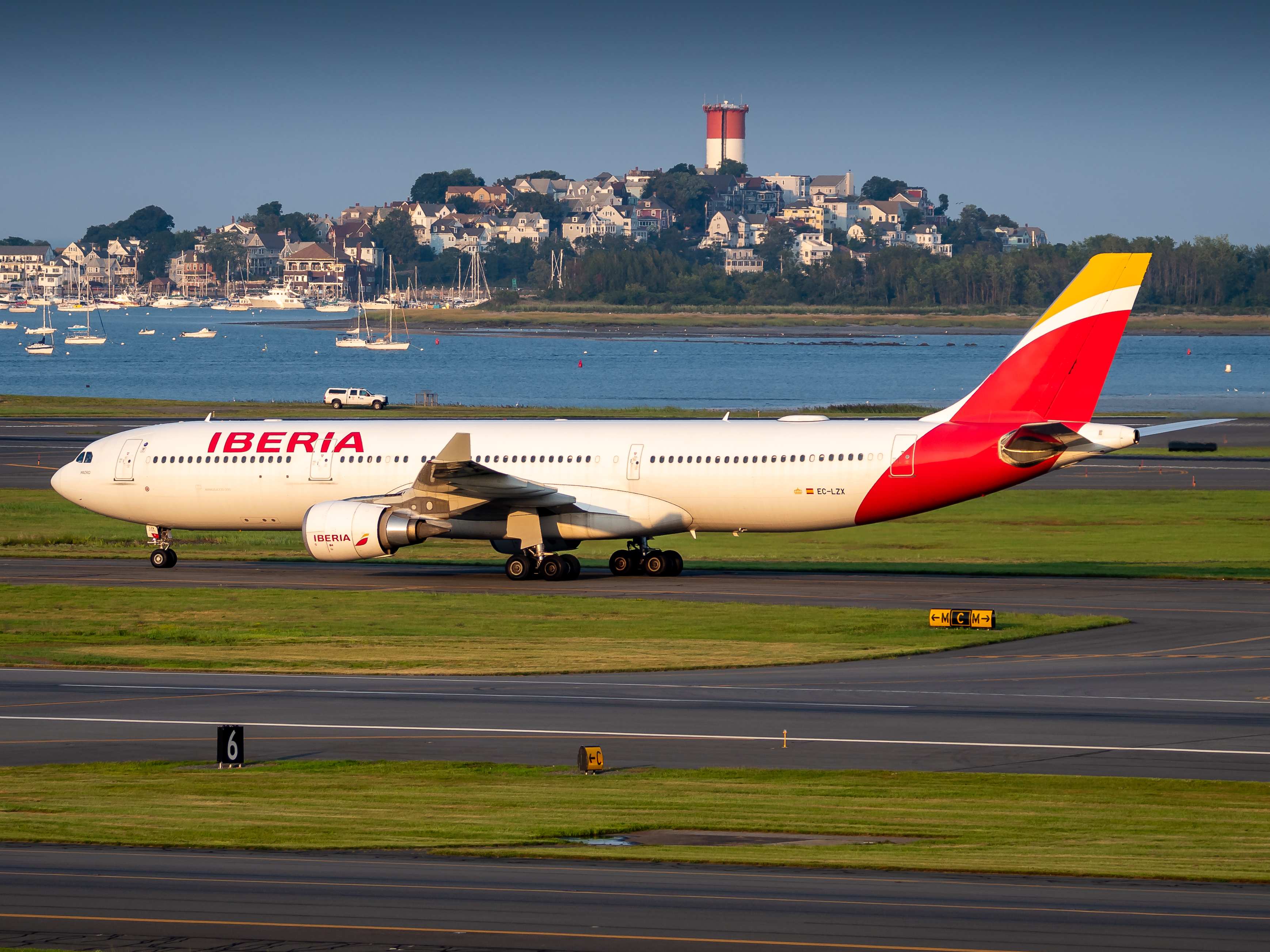 Full size: Iberia Airbus A330-300 EZ-LZX at General Edward Lawrence Logan International Airport