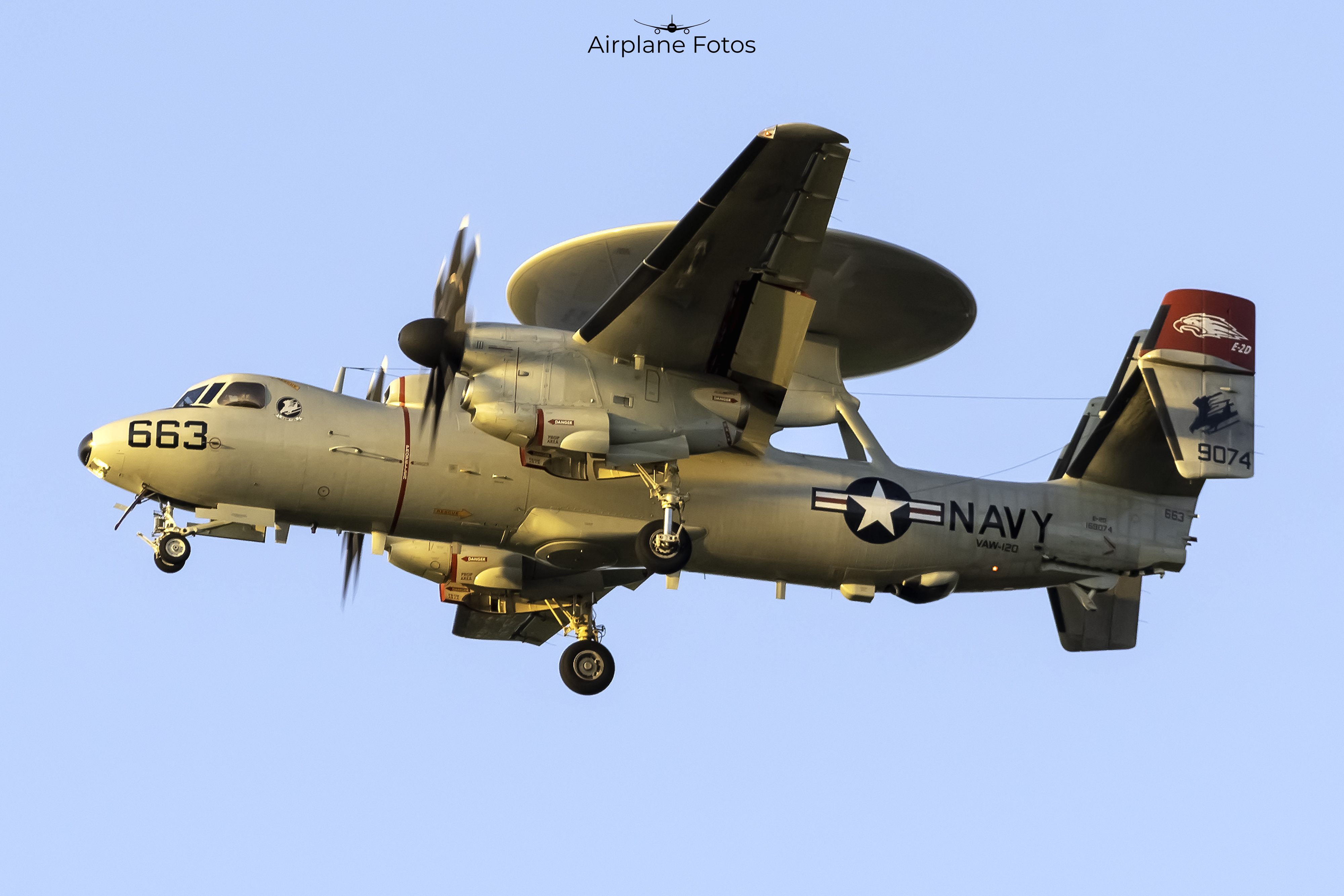 Full size: United States Navy E-2D 169074 at Harrisburg International Airport