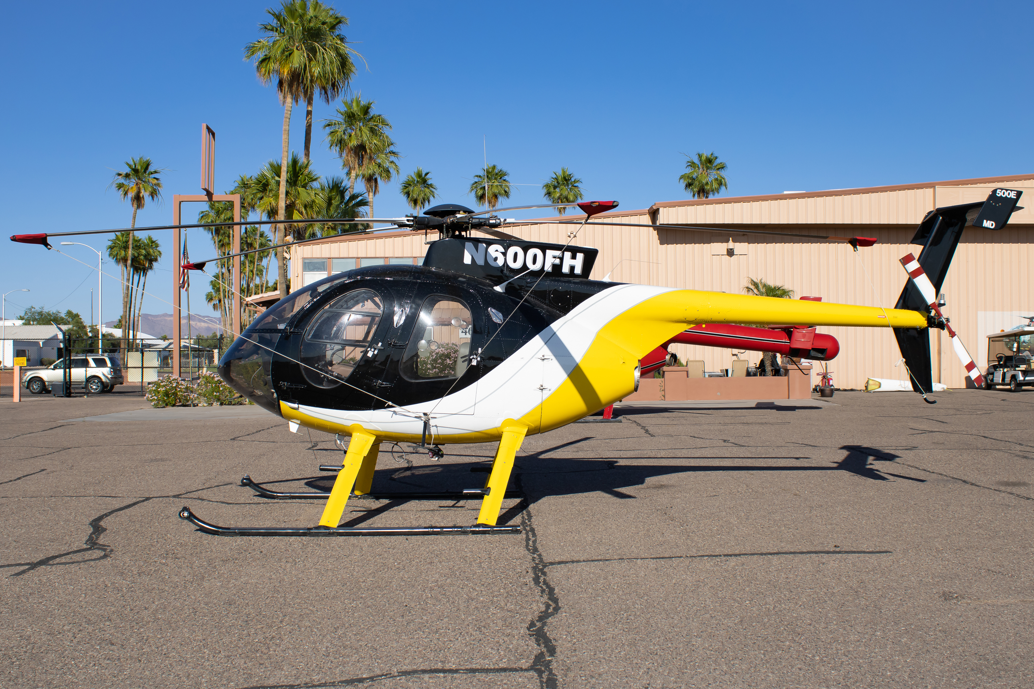 Full size: PRIVATE MD Helicopters MD-369E N600FH at Falcon Field Airport