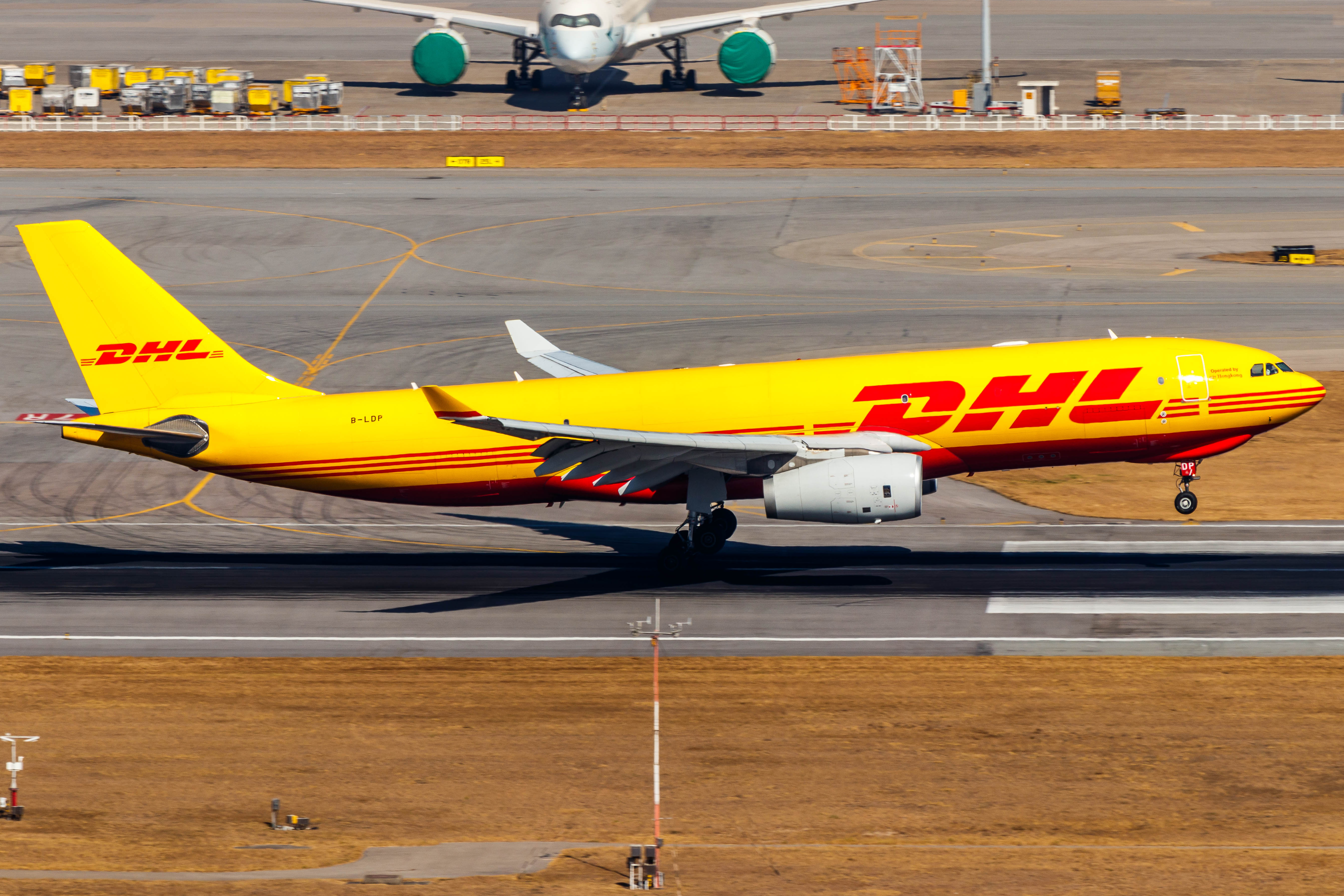Full size: DHL Airbus A330-200F B-LDP at Hong Kong International Airport