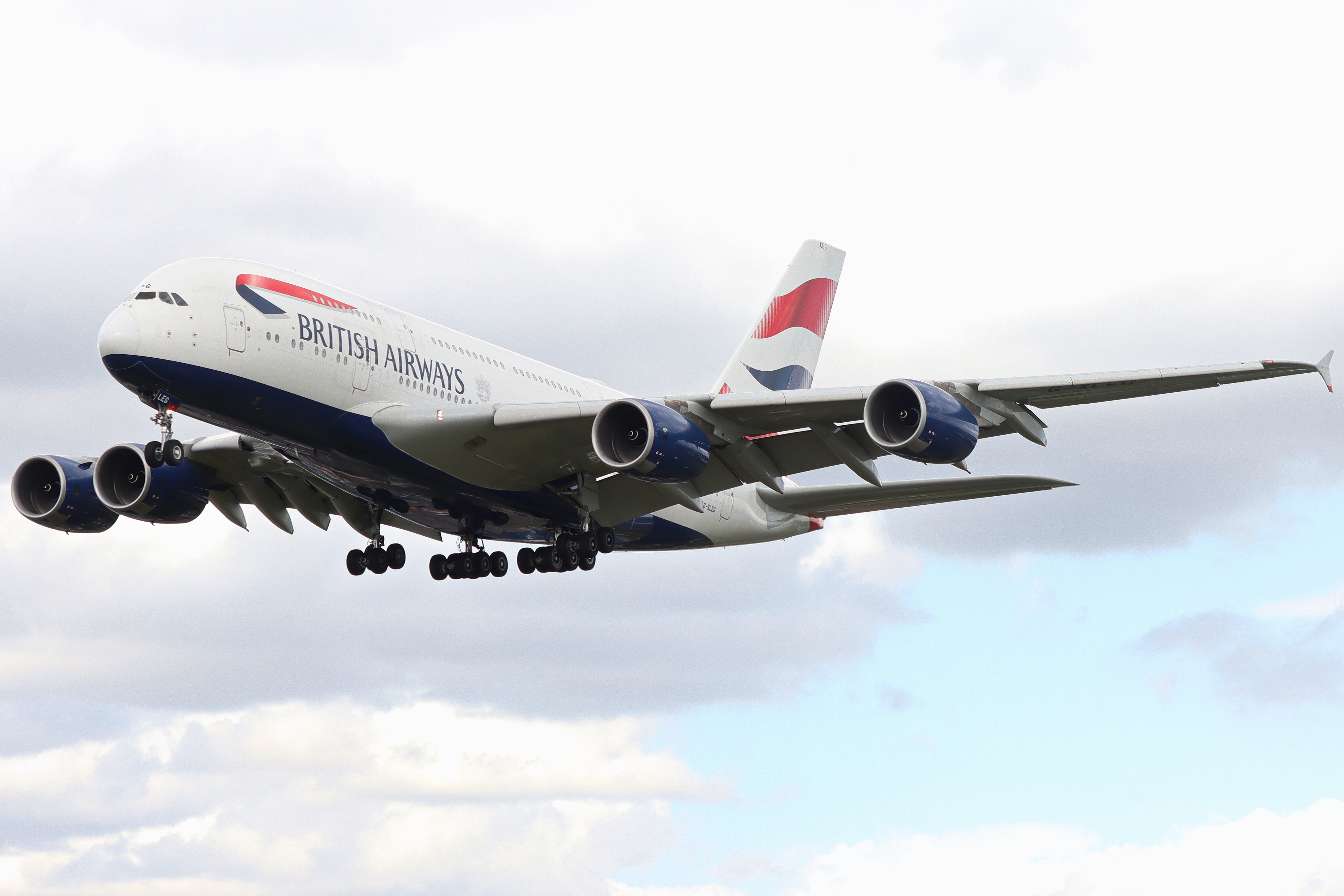 Full size: British Airways Airbus A380-800 G-XLEG at London Heathrow International Airport