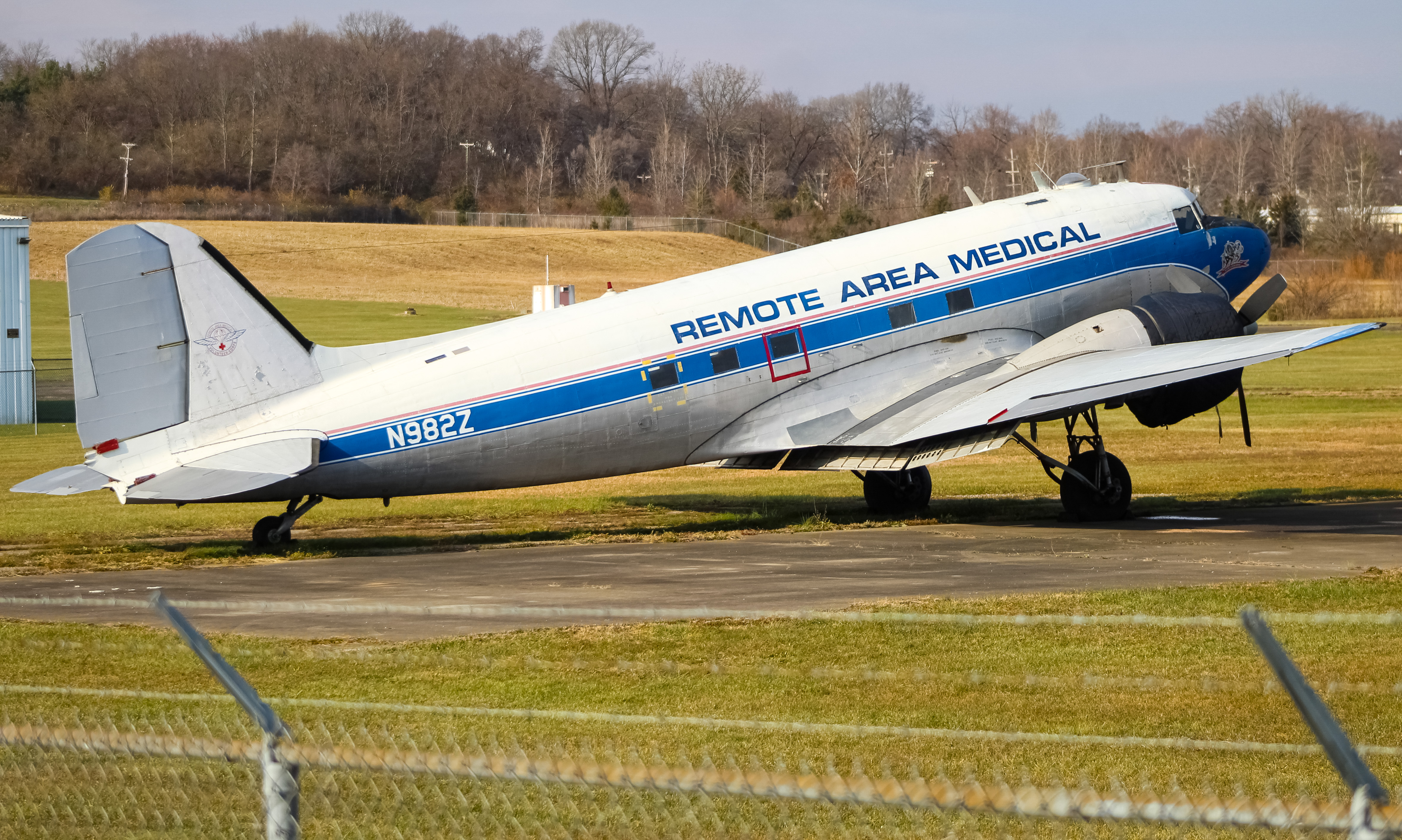 Full size: Remote Area Medical Douglas DC-3 N982Z at Butler County Regional Airport/Hogan Field