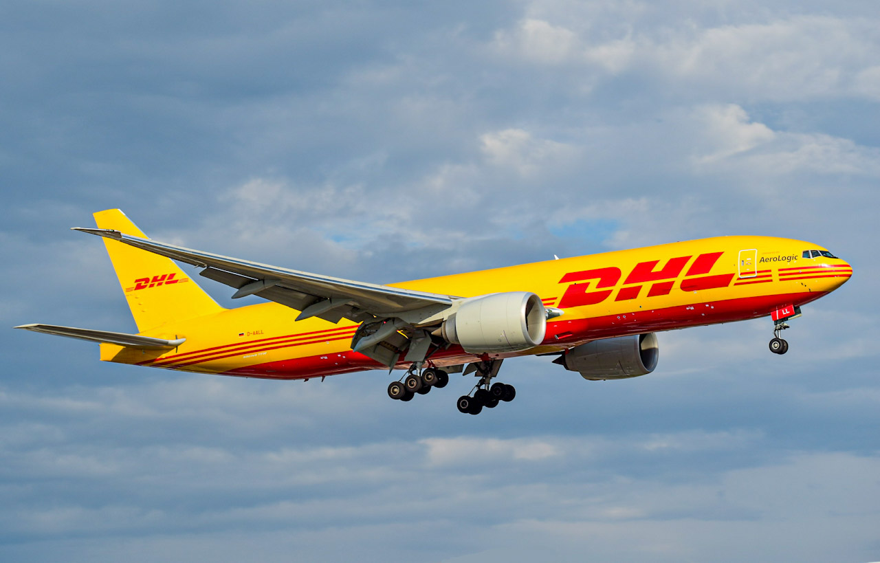 Full size: DHL Boeing 777-F D-AALL at Lester B Pearson International Airport