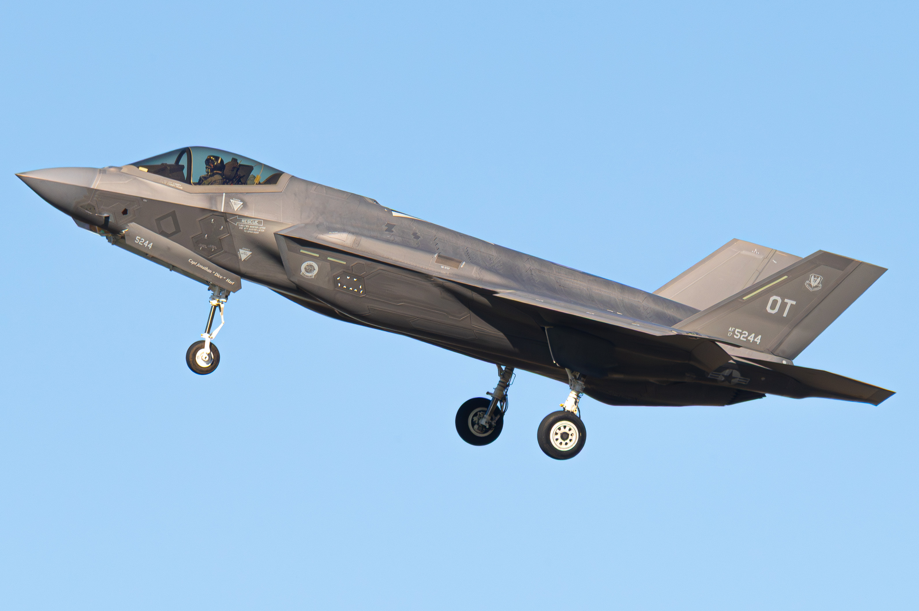 Full size: USAF - United States Air Force Lockheed Martin F-35 Lightning 17-5244 at Miramar MCAS (Joe Foss Field) Airport