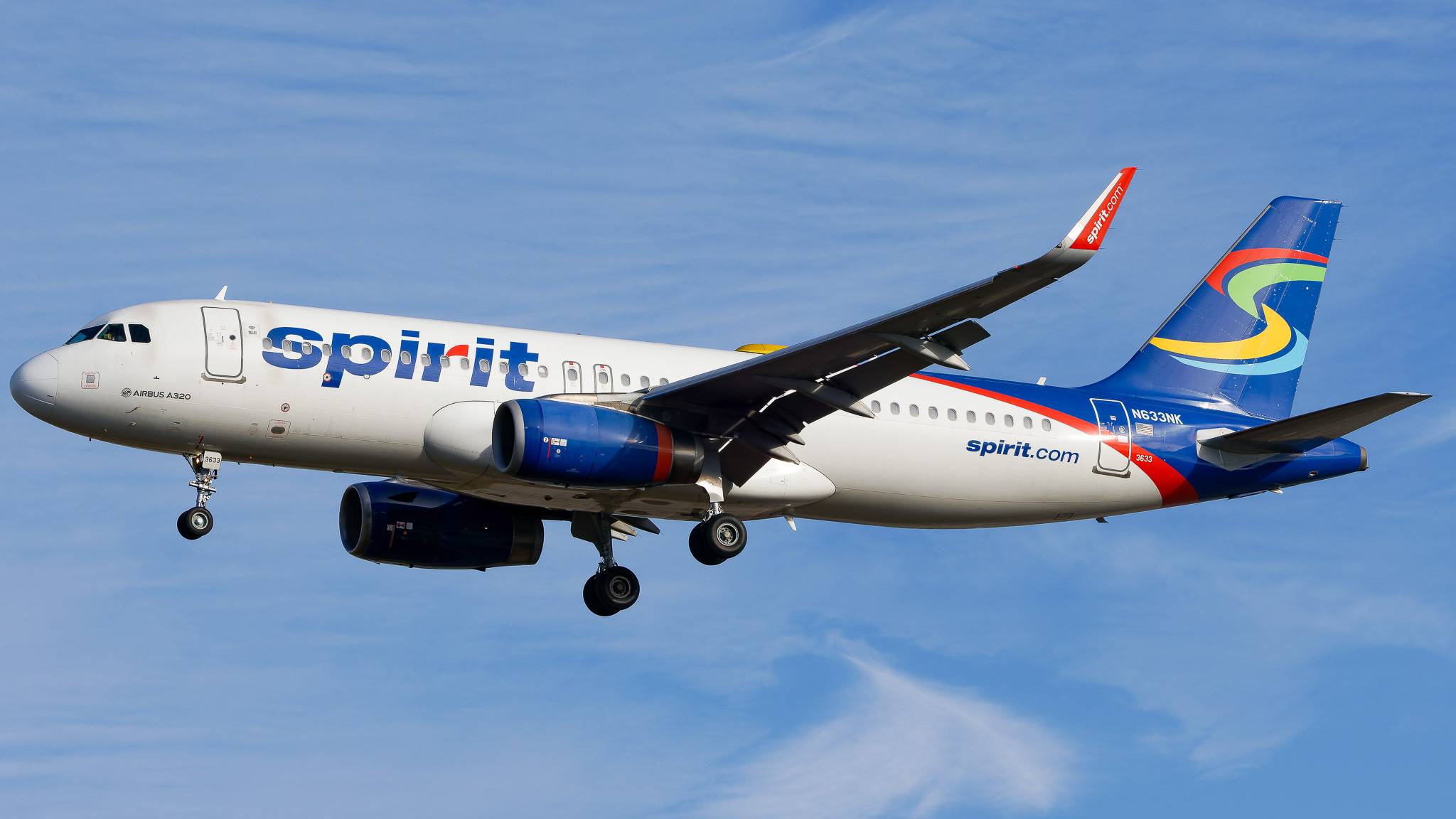 Full size: Spirit Airlines Airbus A320 N633NK at Orlando International Airport