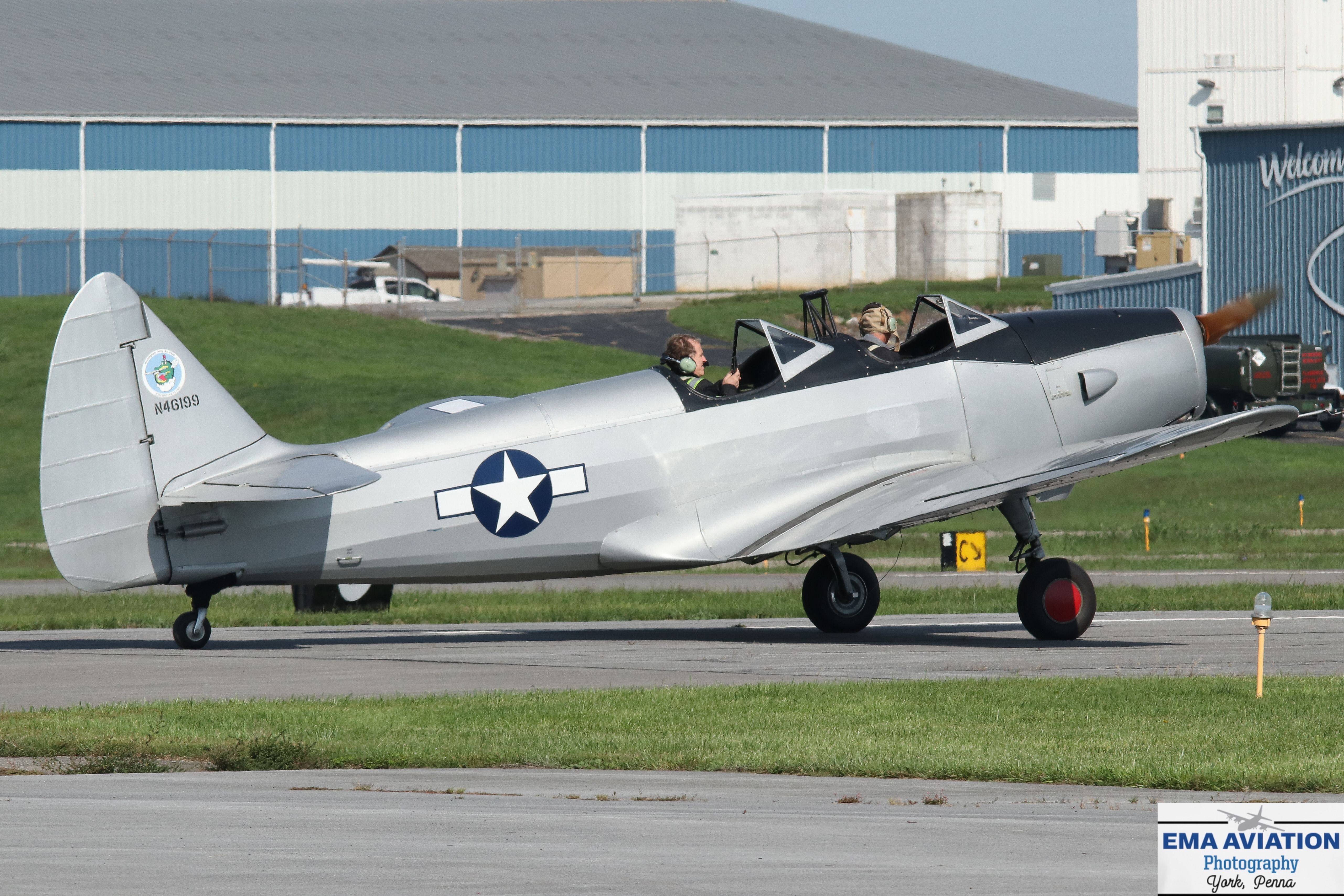 Full size: PRIVATE Fairchild PT-19 N46199 at Hagerstown Regional Airport-Richard A Henson Field