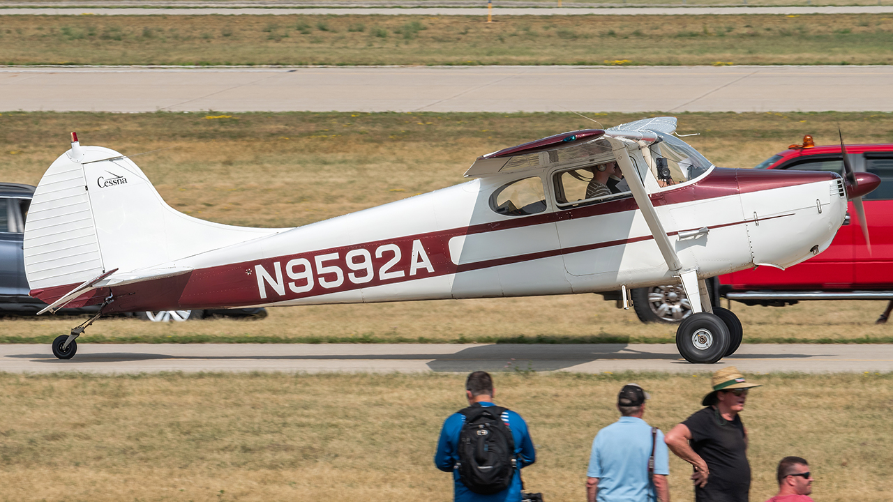 Full size: PRIVATE Cessna 170 N9592A at Wittman Regional Airport