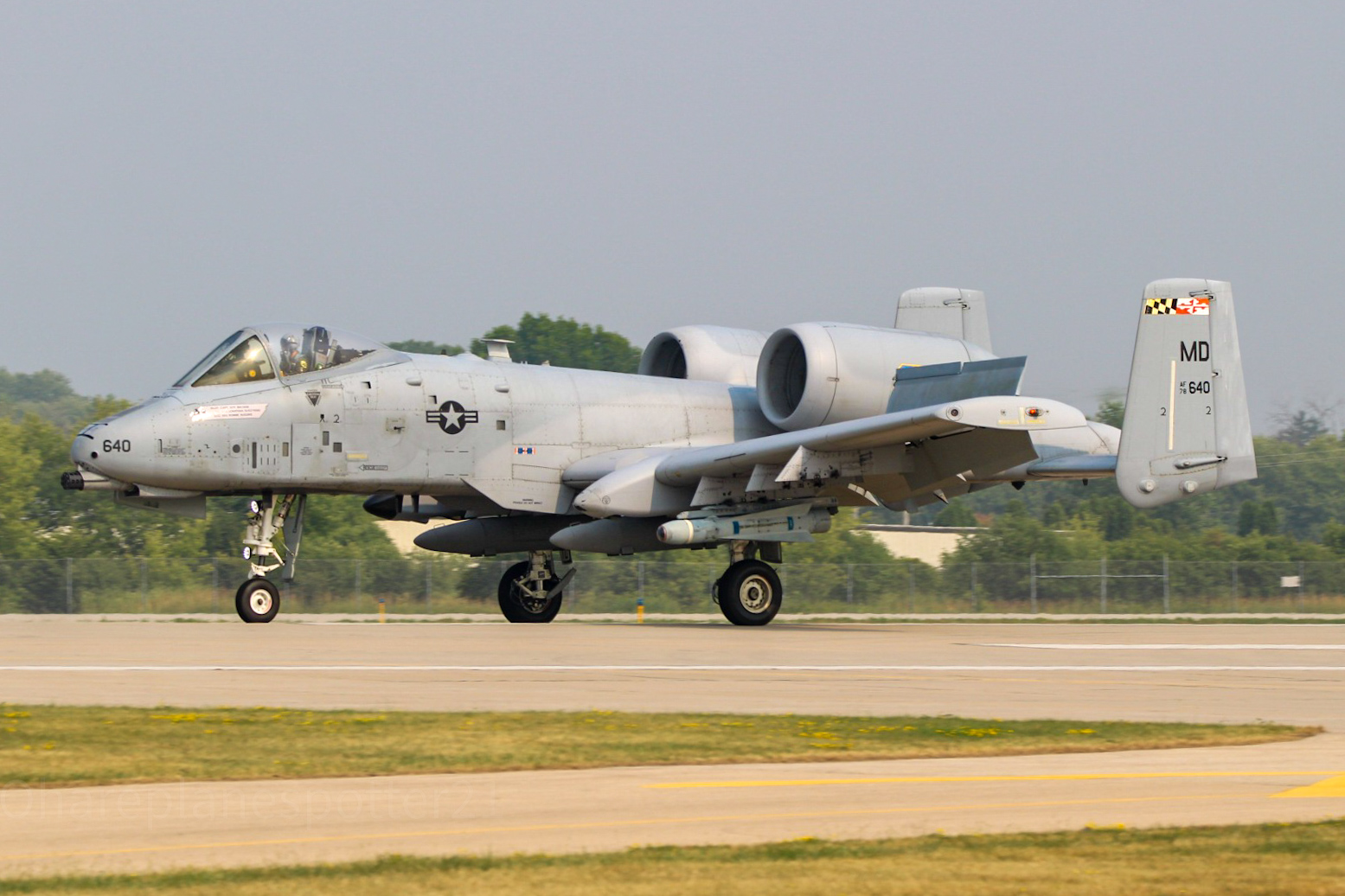 Full size: USAF - United States Air Force Fairchild A-10C Thunderbold II 78-0640 at Wittman Regional Airport