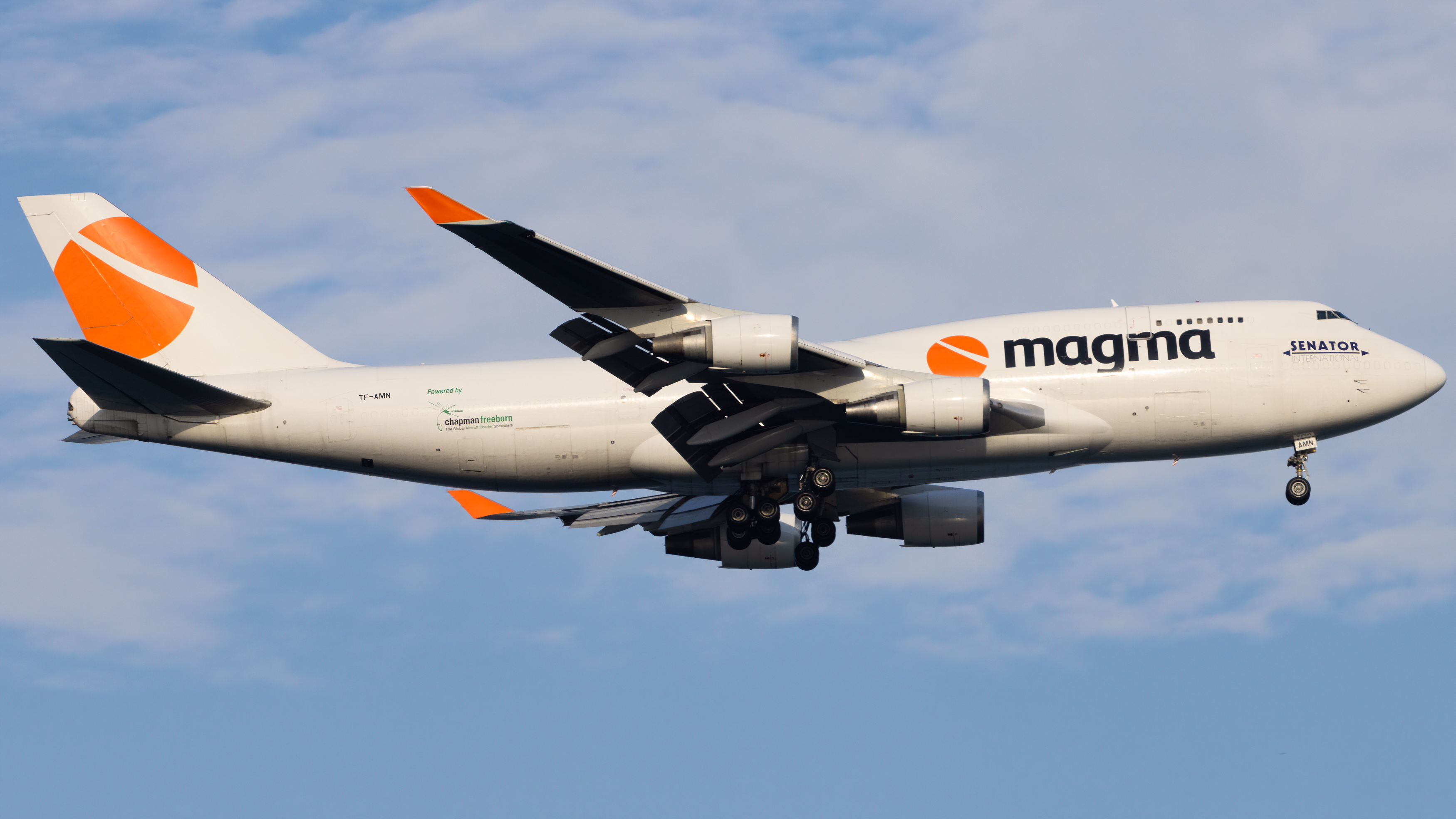 Full size: Magma Aviation Boeing 747-400F TF-AMN at Singapore-Changi Airport