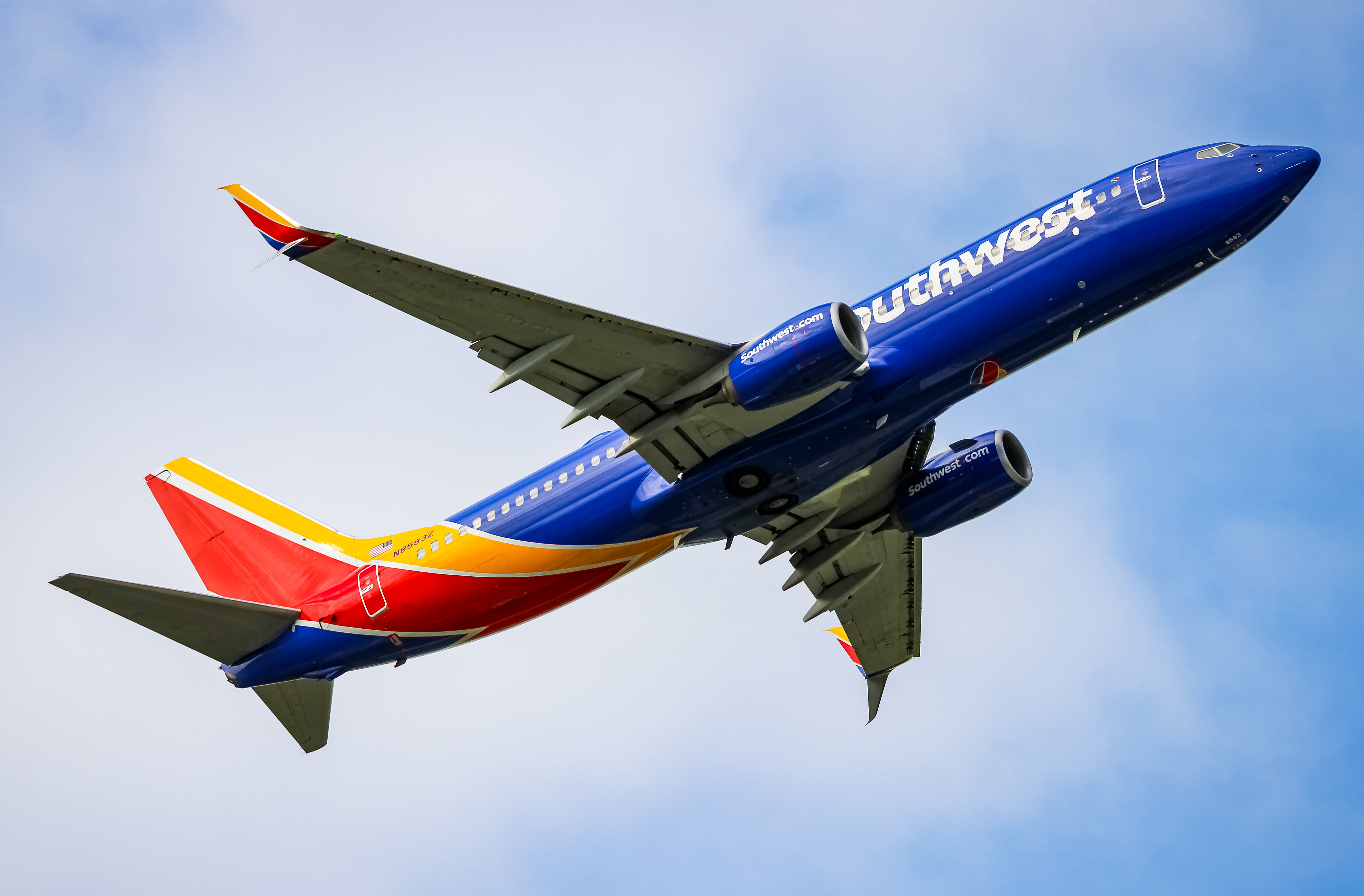 Full size: Southwest Airlines Boeing 737-800 N8583Z at Baltimore/Washington International Thurgood Marshall Airport