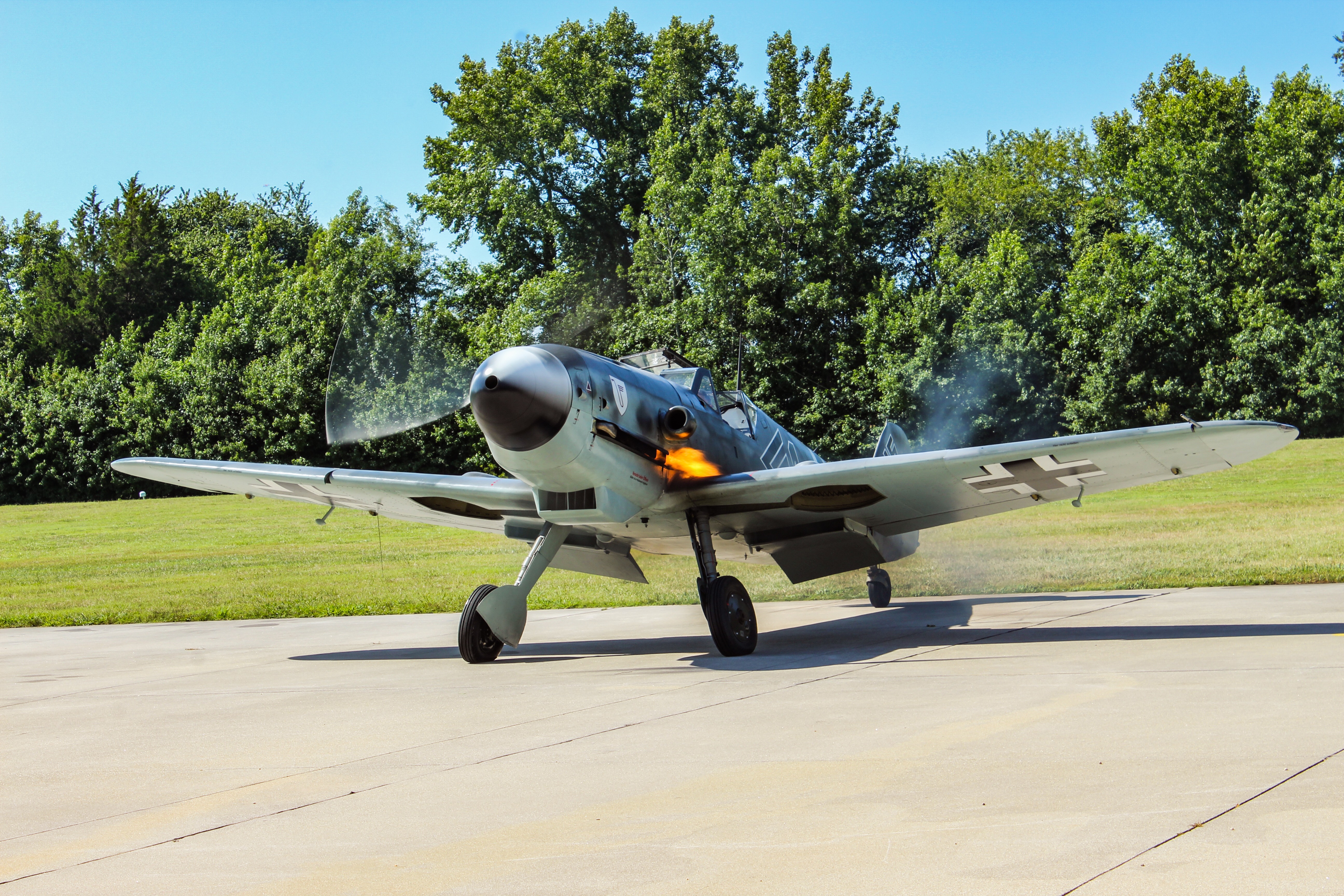Full size: Military Aviation Museum Messerschmitt BF-109 G4 N109GY at Jones Airport