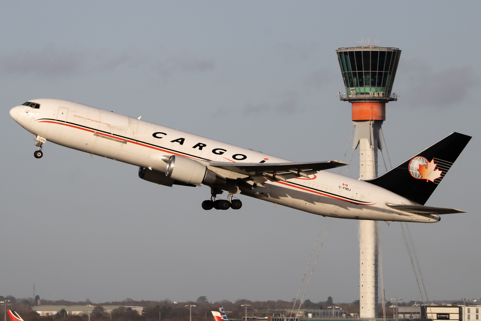 Full size: Cargo Jet Boeing 767-300F C-FMIJ at London Heathrow International Airport