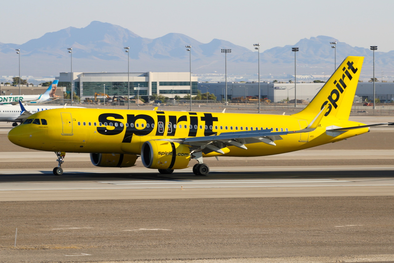 Full size: Spirit Airlines Airbus A320NEO N931NK at Harry Reid International Airport