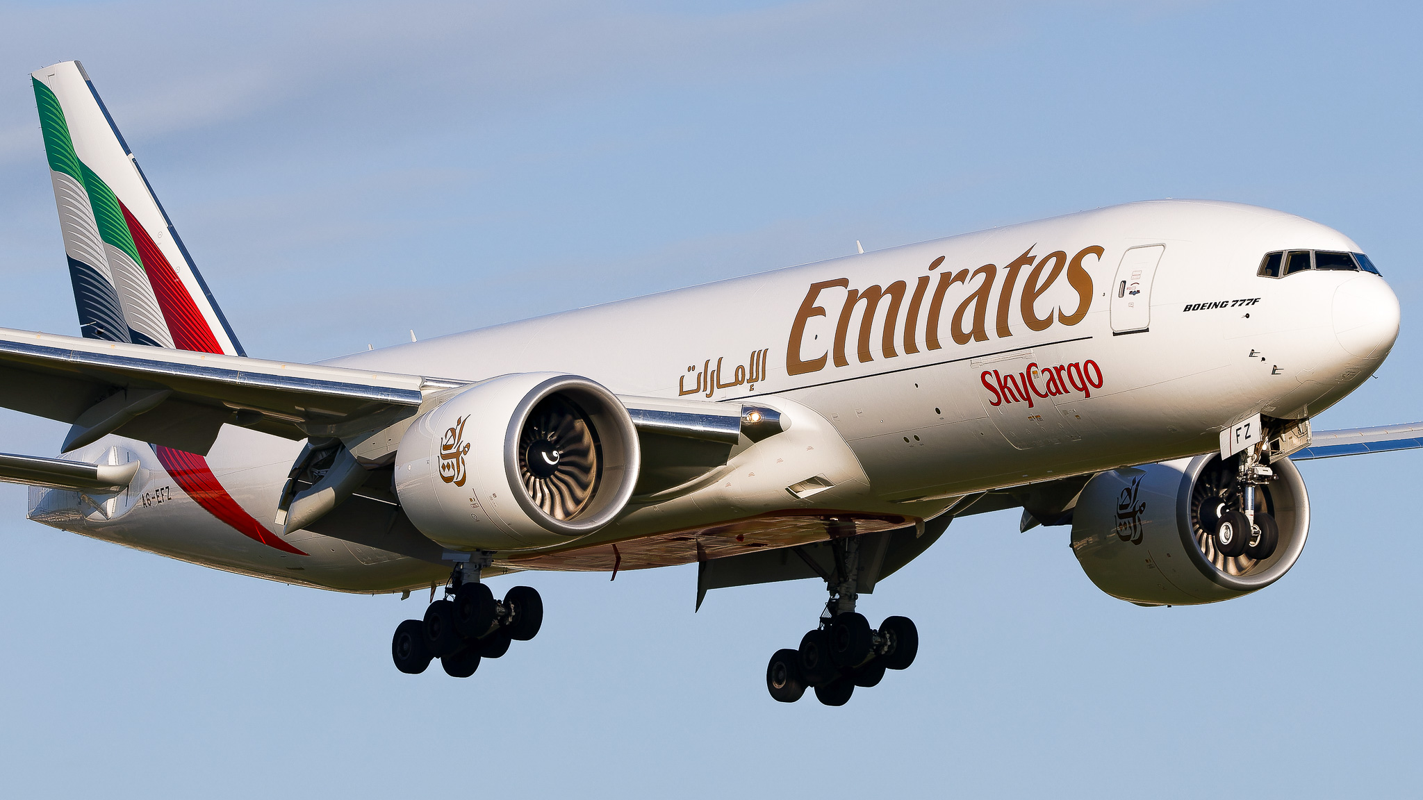Full size: Emirates SkyCargo Boeing 777-F A6-EFZ at Miami International Airport