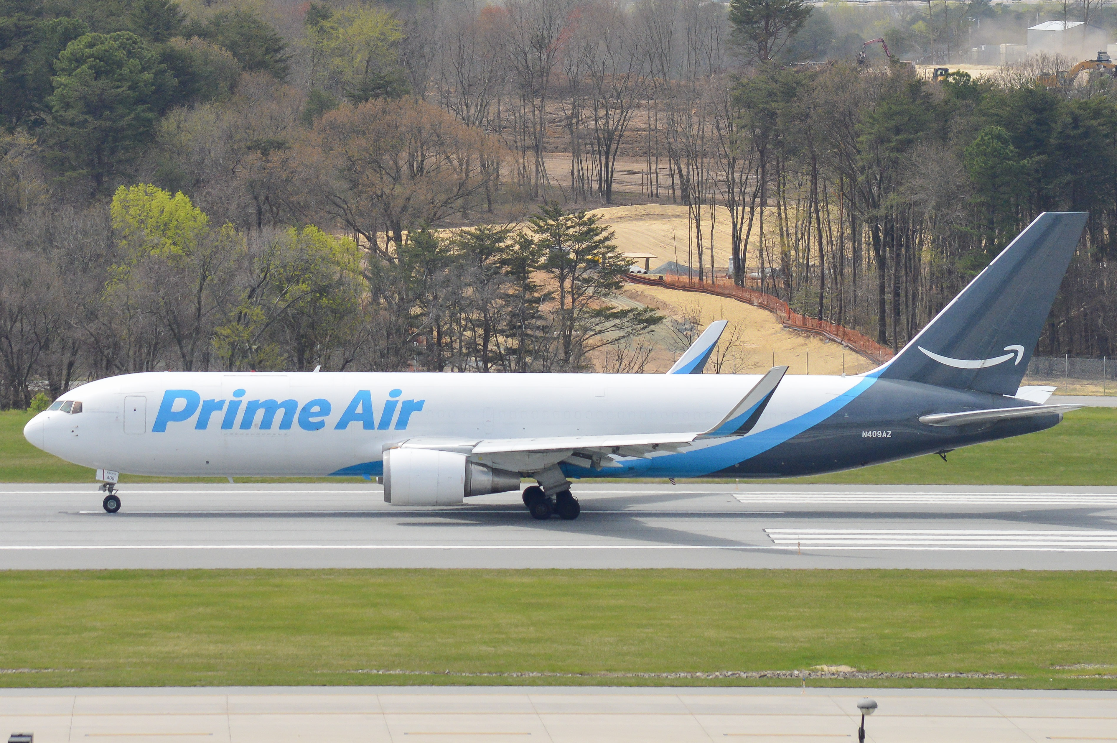 Full size: Prime Air Boeing 767-200F N409AZ at Baltimore/Washington International Thurgood Marshall Airport