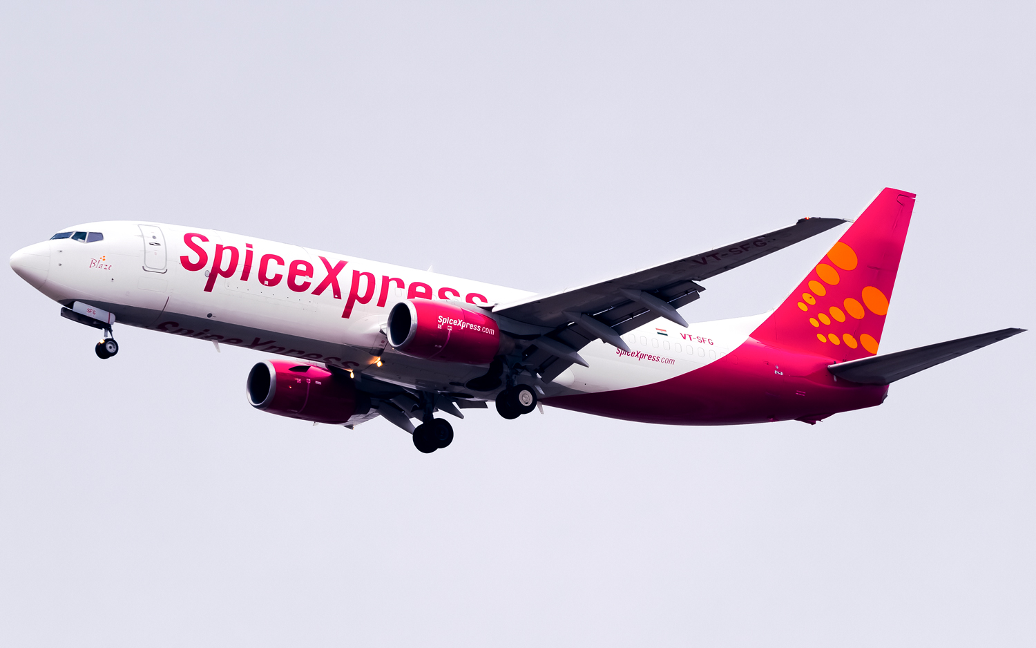 Full size: SpiceXpress 737-800(BCF) VT-SFG at Seoul-Incheon International Airport