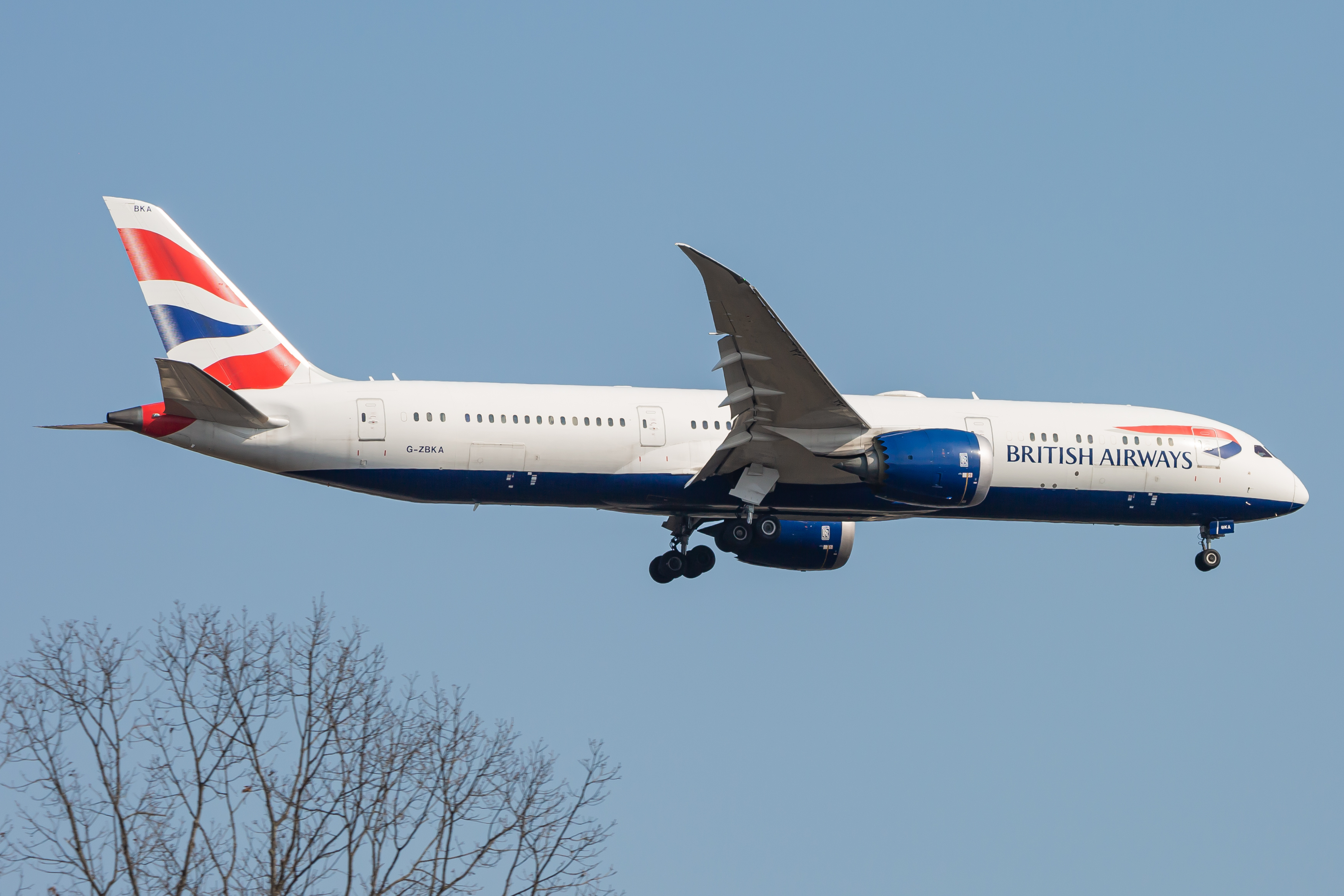 Full size: British Airways Boeing 787-9 G-ZBKA at Washington Dulles International Airport