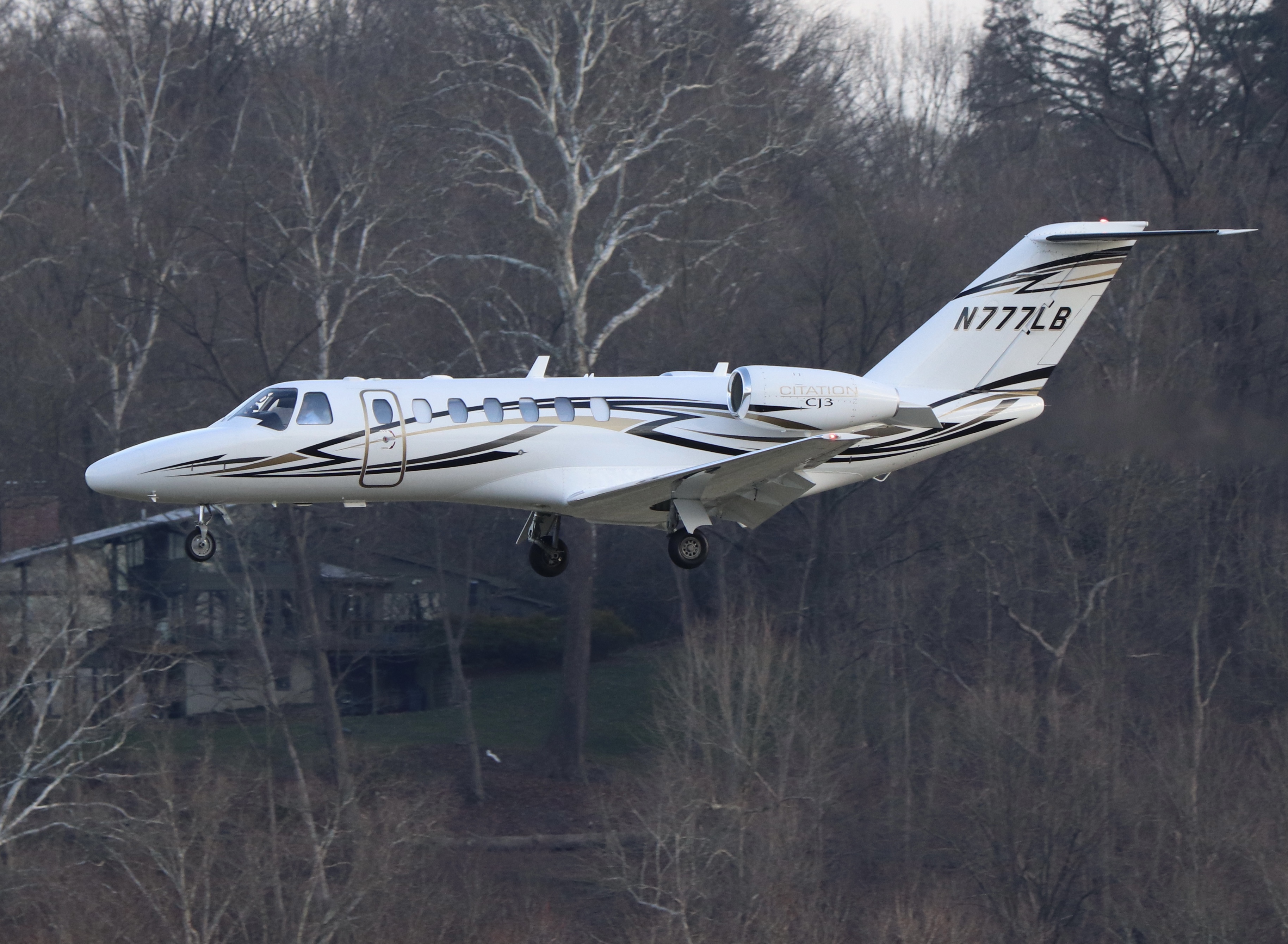 Full size: PRIVATE Cessna 525B CitationJet CJ3 N777LB at Cincinnati Municipal Airport/Lunken Field