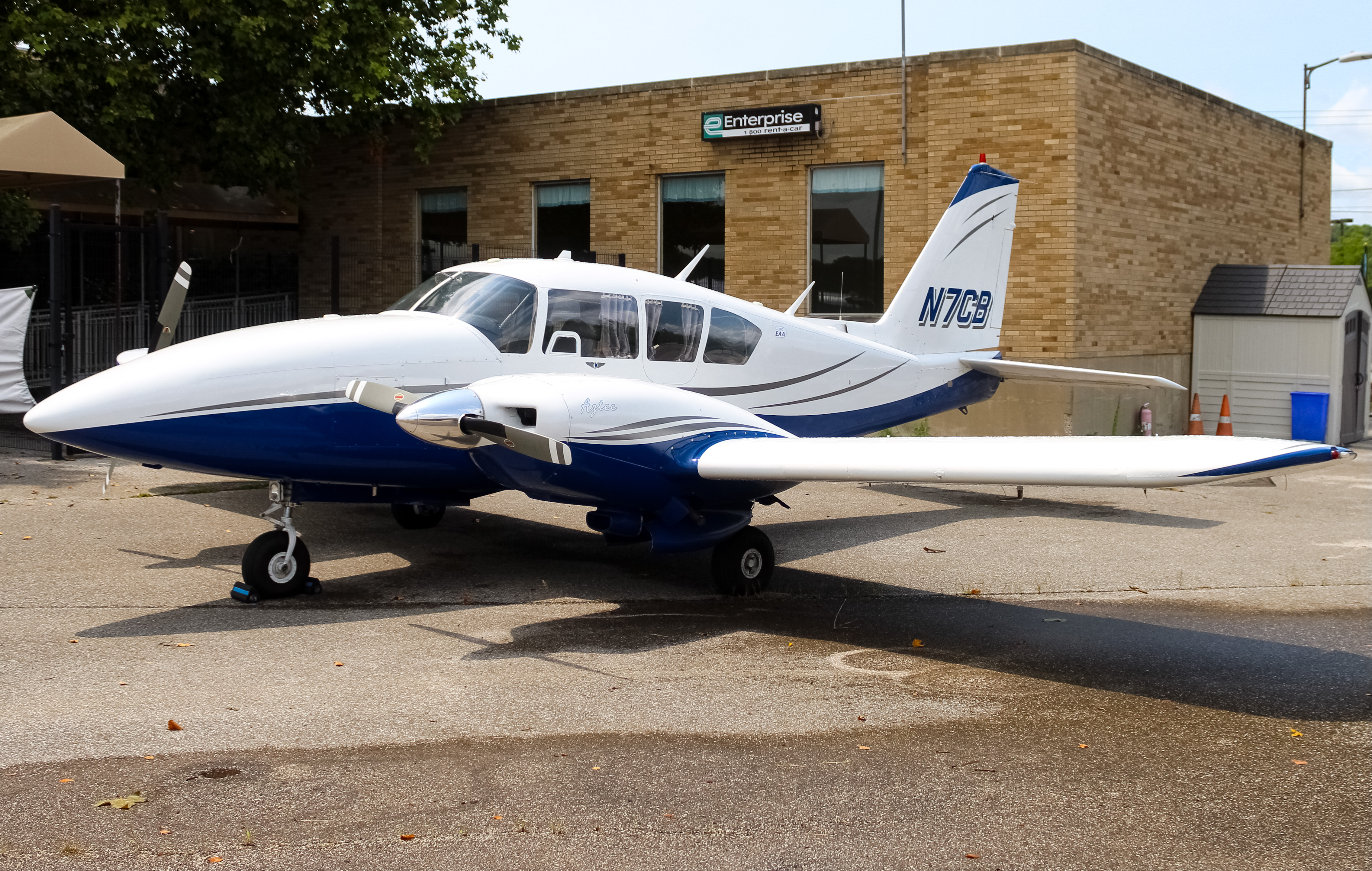 Full size: PRIVATE Piper 23 Aztec N7CB at Cincinnati Municipal Airport/Lunken Field