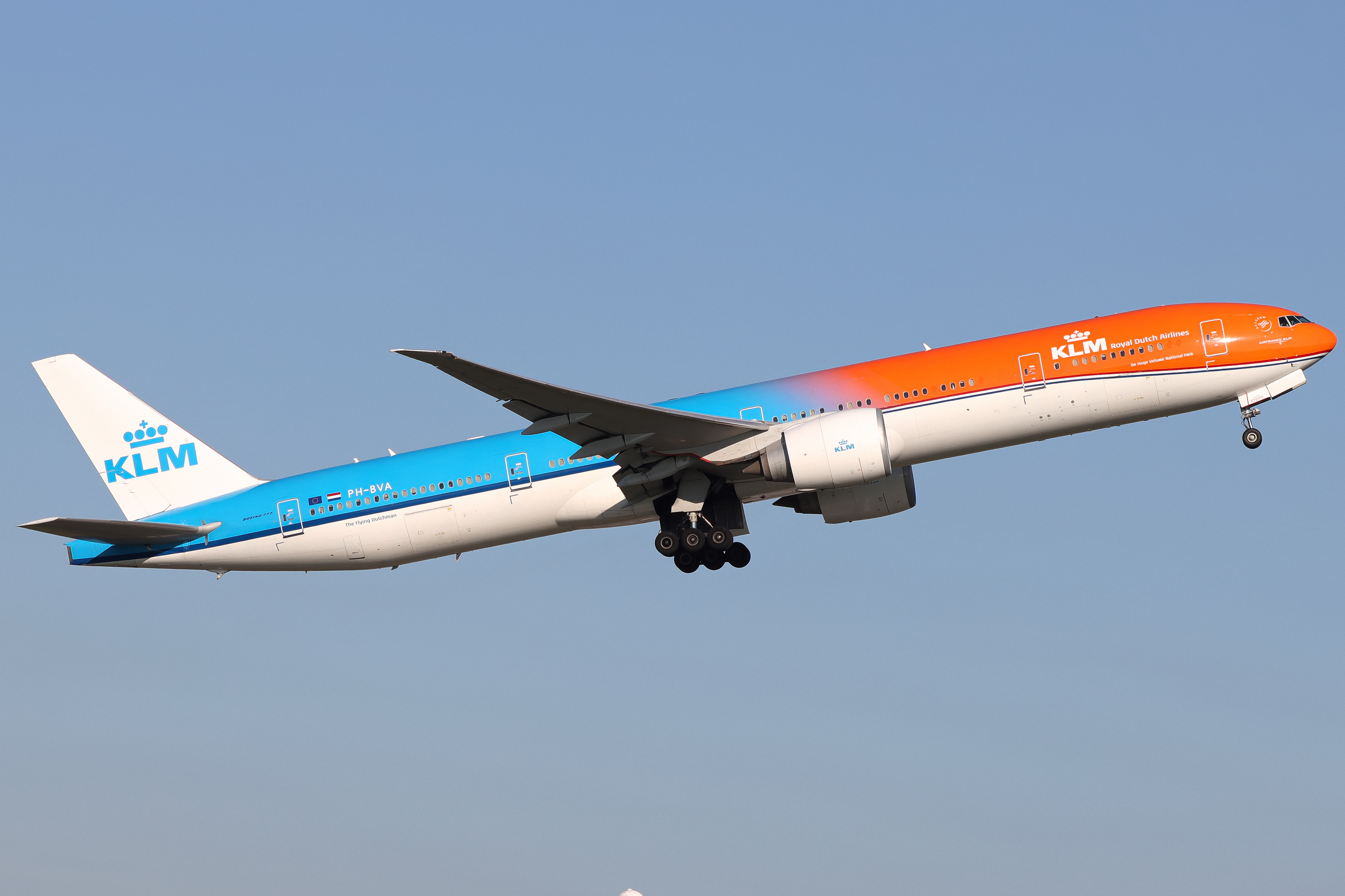 Full size: KLM Boeing 777-300ER PH-BVA at Amsterdam Schiphol Airport