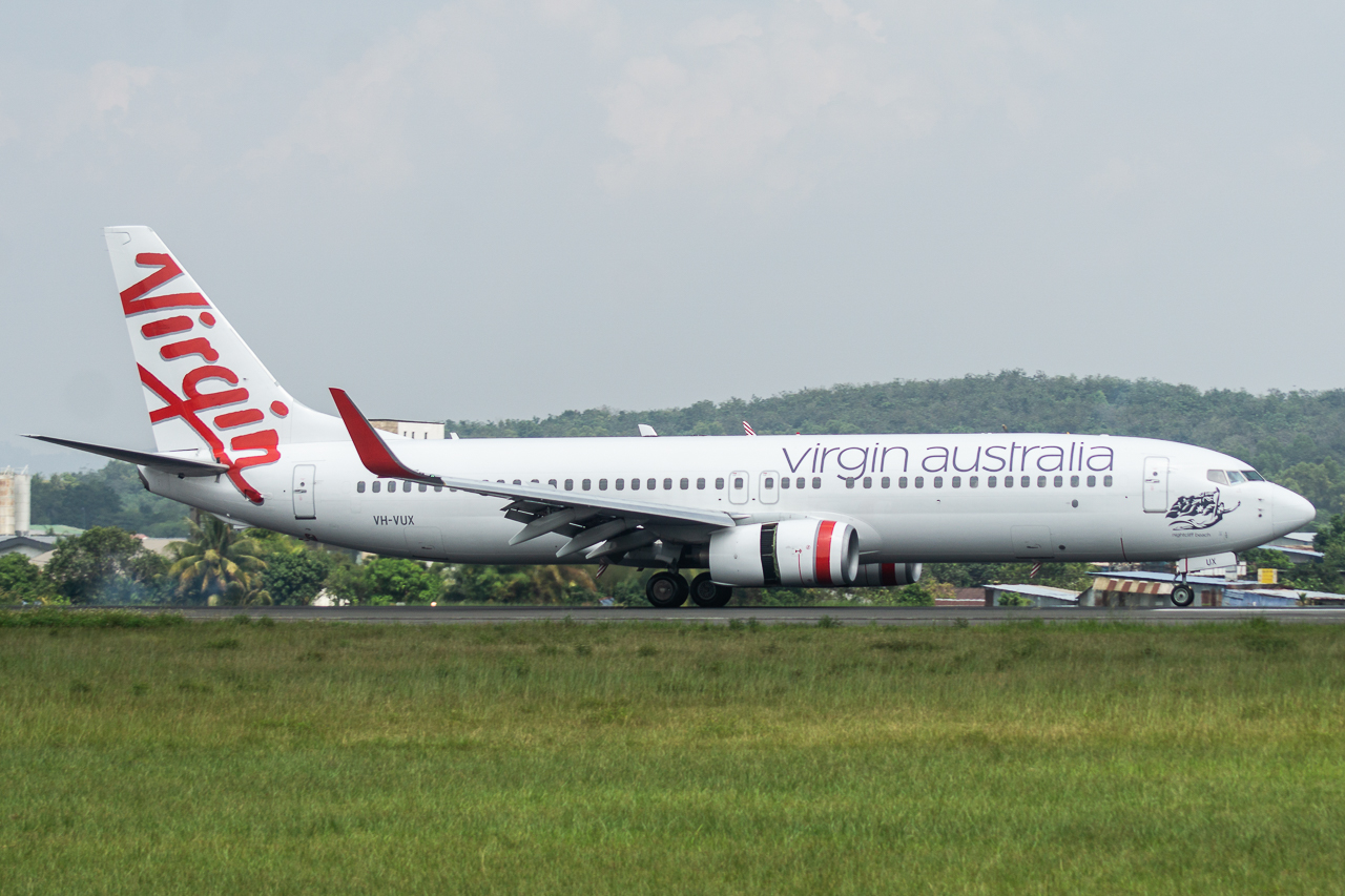 Full size: Virgin Australia Boeing 737-800 VH-VUX at Kuala Lumpur Subang Airport