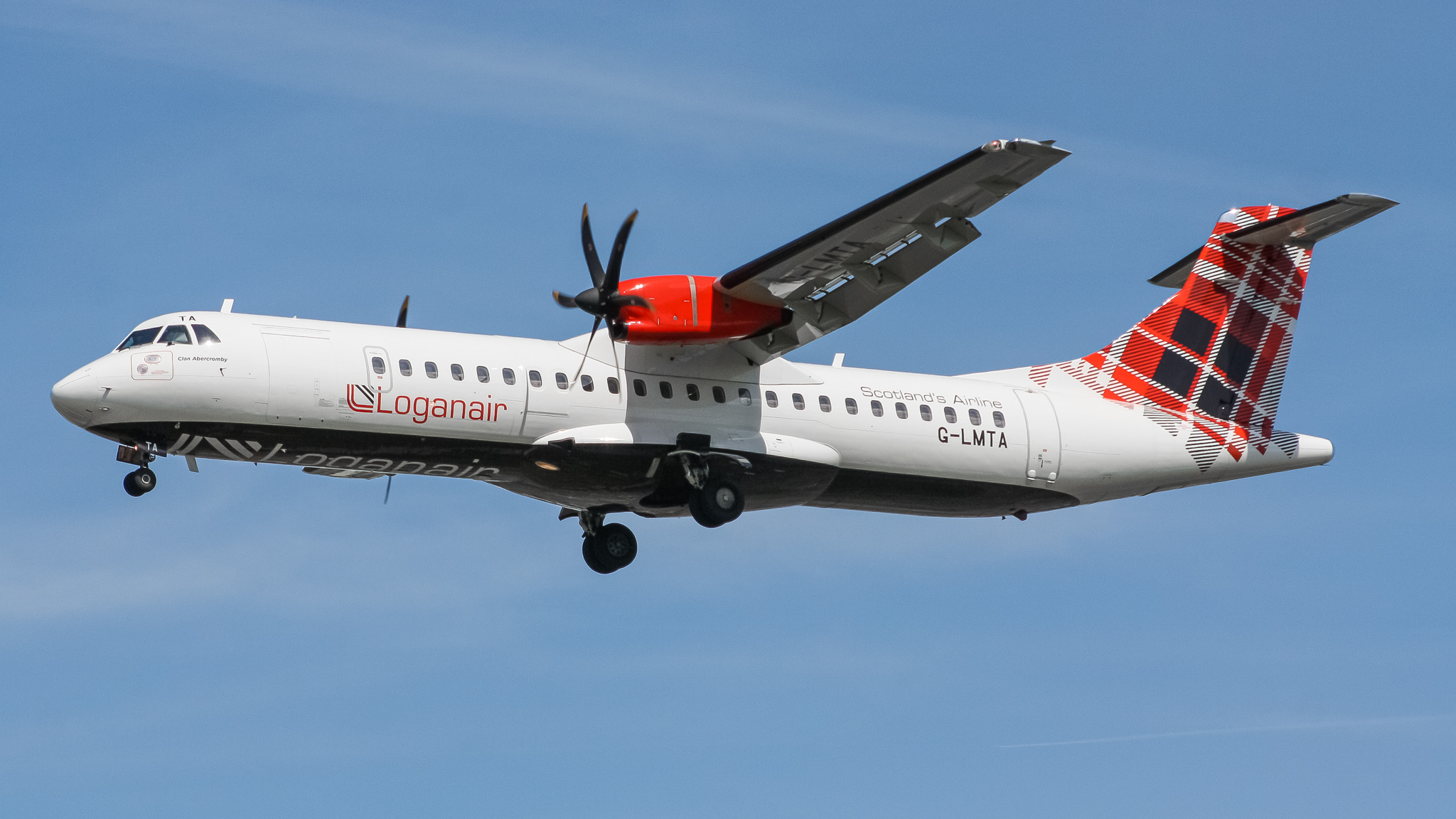 Full size: Loganair ATR 72-600 G-LMTA at London Heathrow International Airport