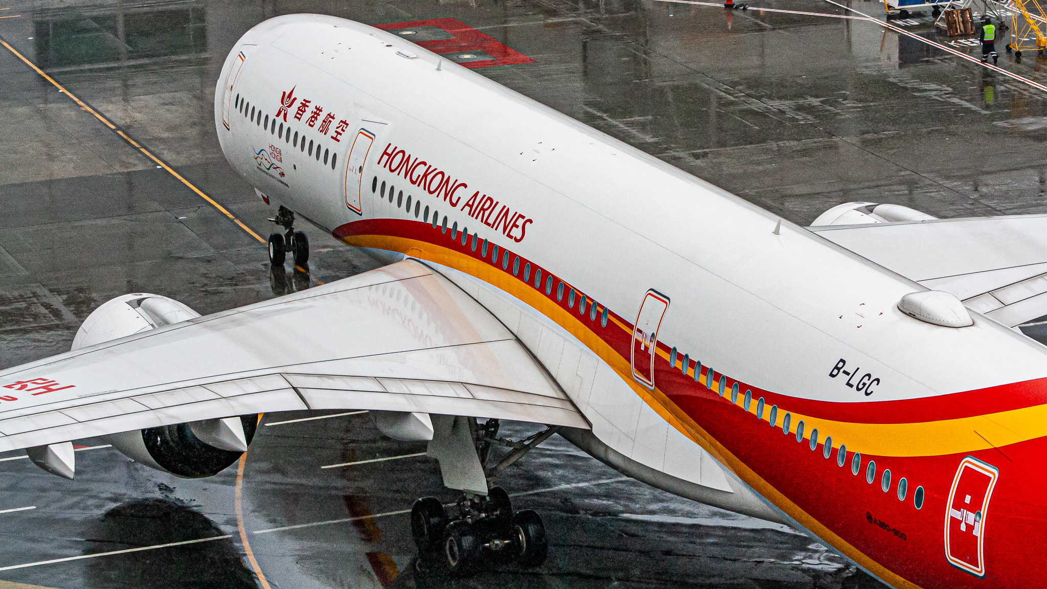 Full size: Hong Kong Airlines  Airbus A350-900 B-LGC at San Francisco International Airport