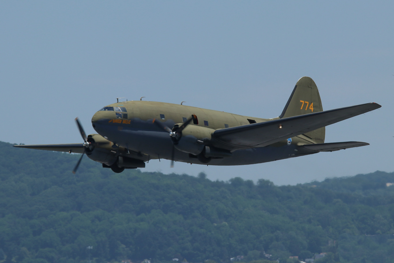 Full size: PRIVATE Curtiss C-46 Commando N78774 at Reading Regional Airport/Carl A Spaatz Field