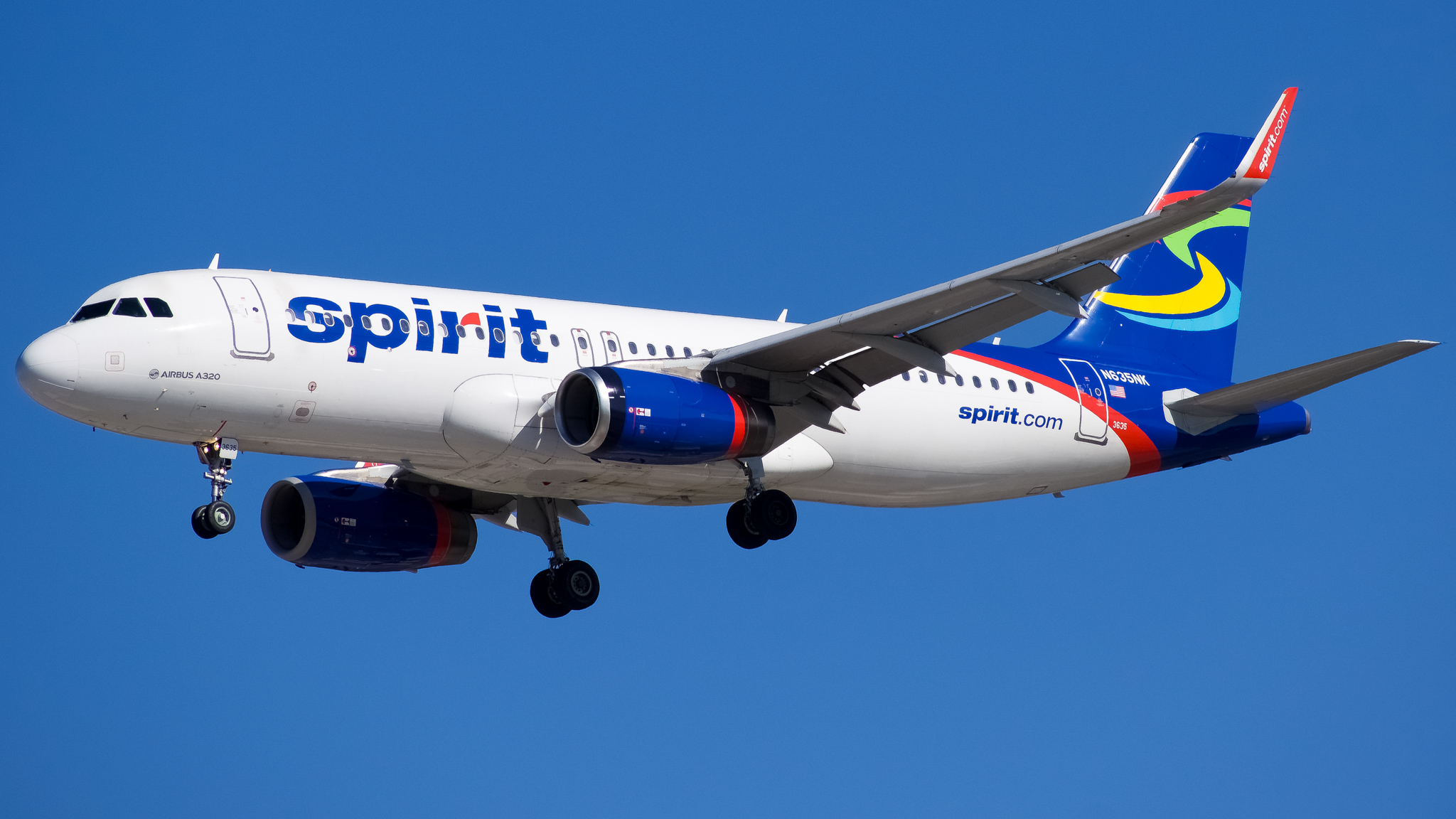 Full size: Spirit Airlines Airbus A320 N635NK at Tampa International Airport