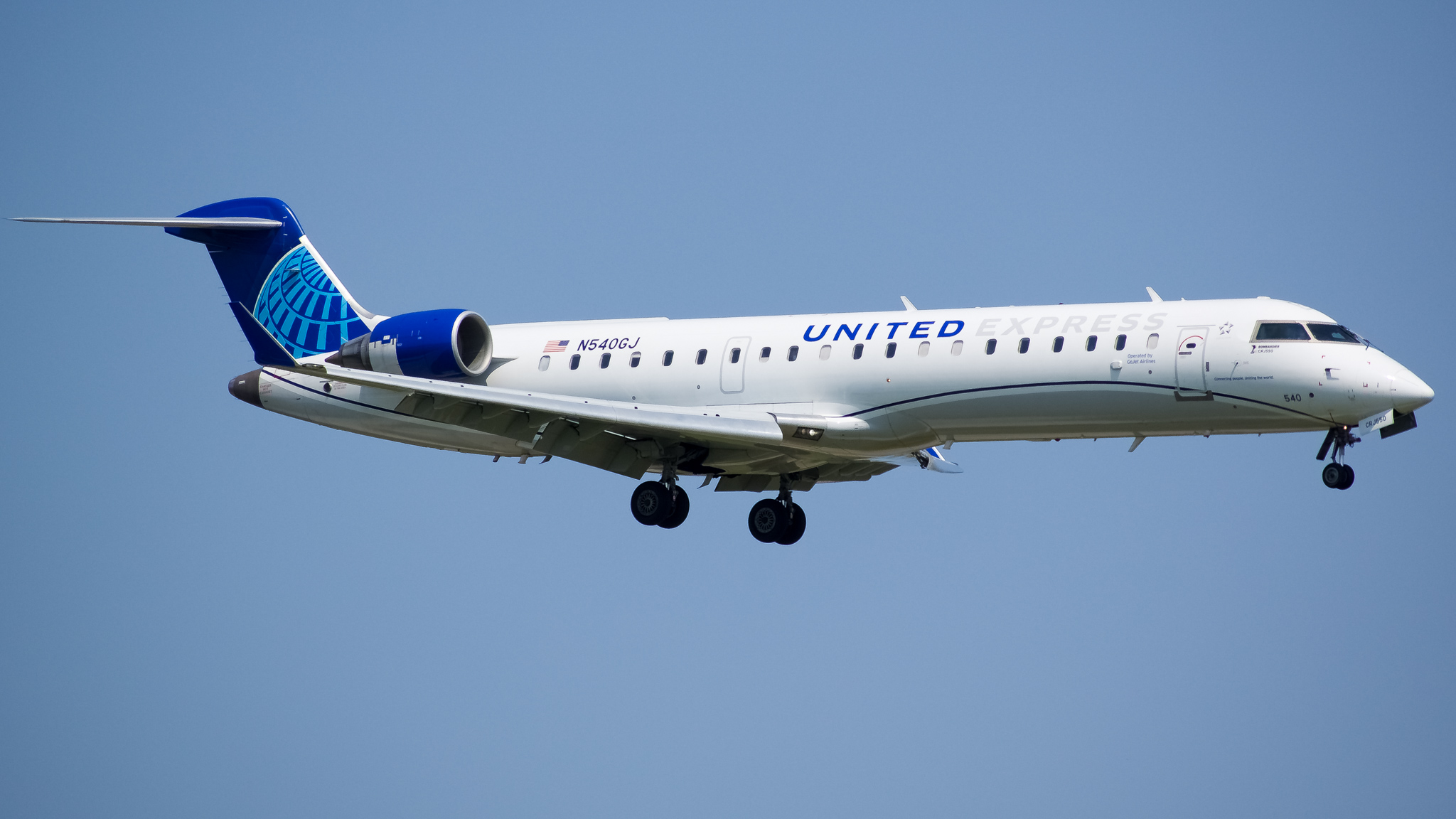 Full size: United Express Mitsubishi CRJ-550 N540GJ at Chicago O'Hare International Airport